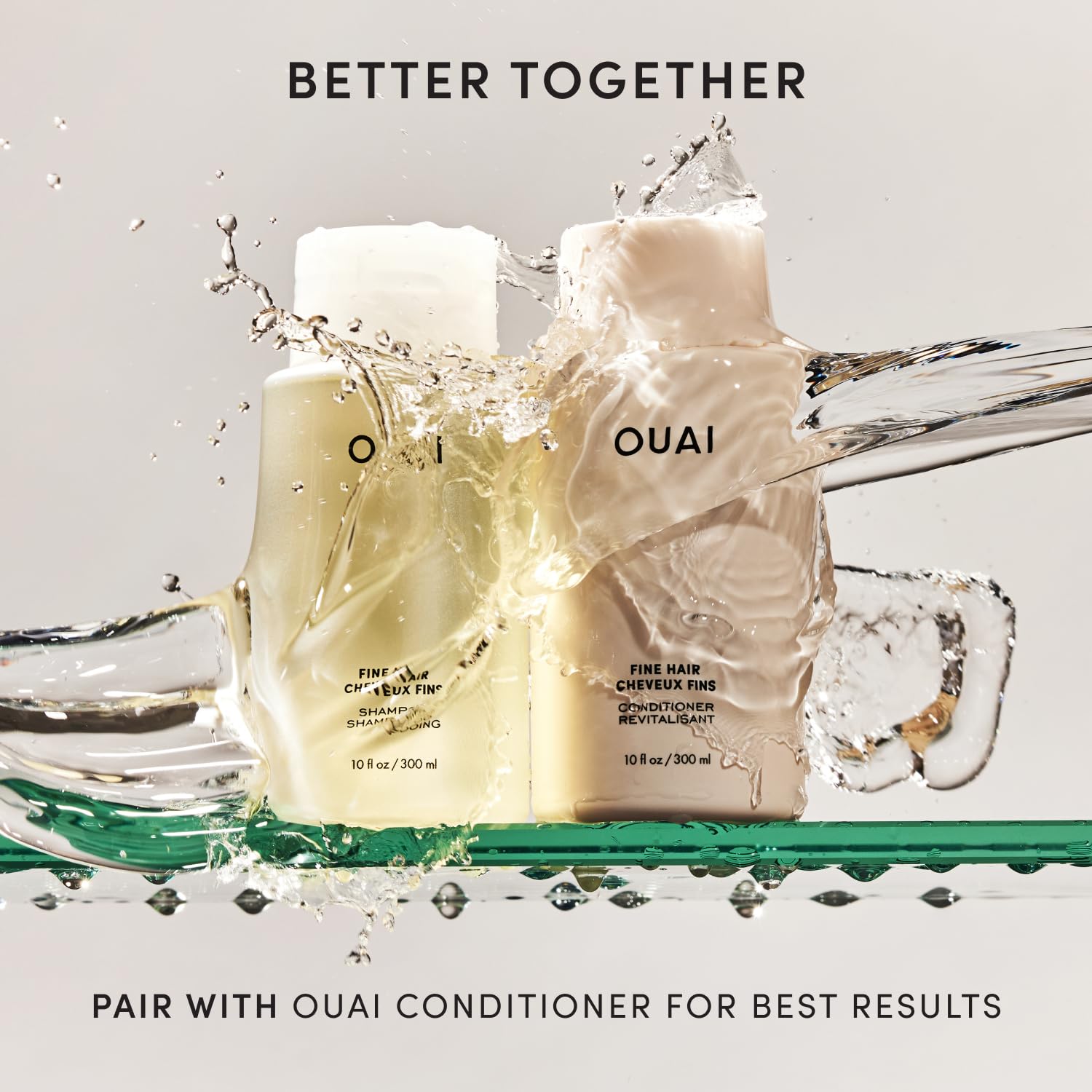 OUAI Fine Hair Shampoo Refill - Volumizing Shampoo for Fine Strands - Made with Biotin, Keratin & Chia Seed Oil - Strengthens, Nourishes & Thickens - Color-Safe & Sulfate Free Hair Care (32 Fl oz) OUAIAu supplements