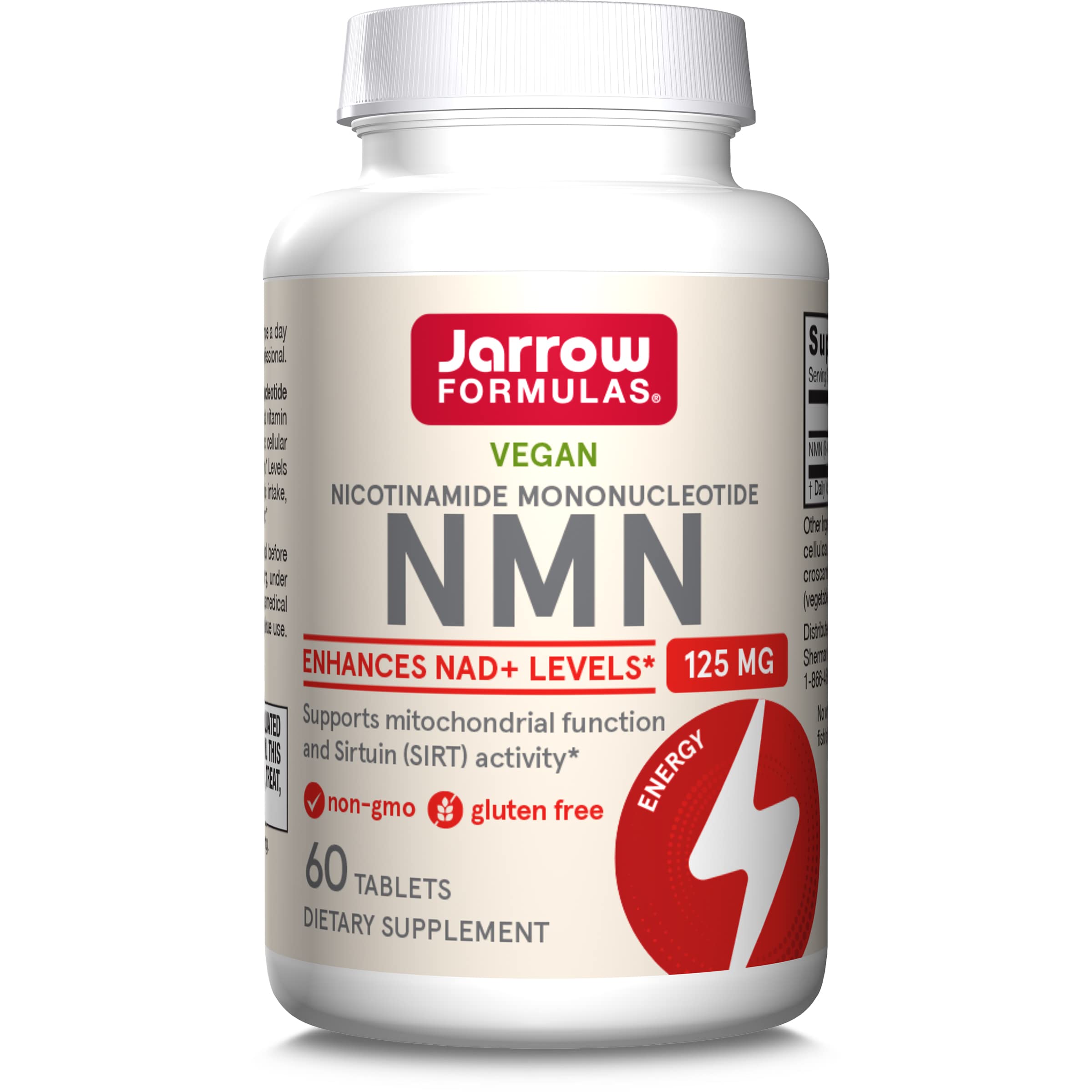 Jarrow Formulas Nicotinamide Mononucleotide (NMN) - 60 Tablets - Supports Energy Production - Dietary Supplement - Vegan, Gluten Free, Non-GMO - 60 Servings (Packaging May Vary) Jarrow FormulasAu supplements