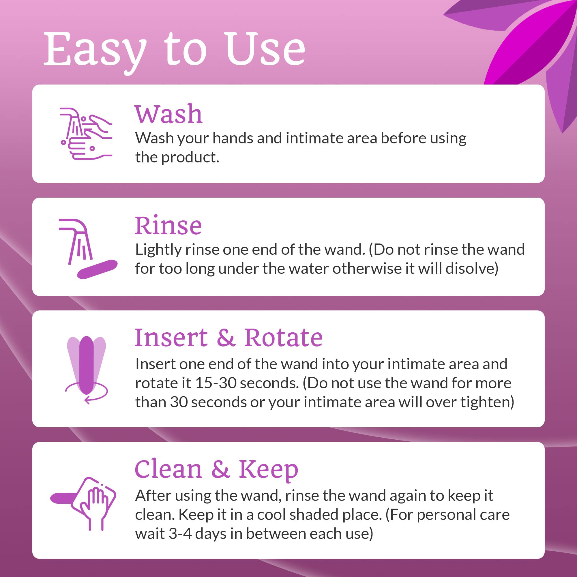 Wonder Co. - Wonder Wand, Upgraded Feminine Care Support, Fast-Acting Wand Essential WONDER CO.Au supplements