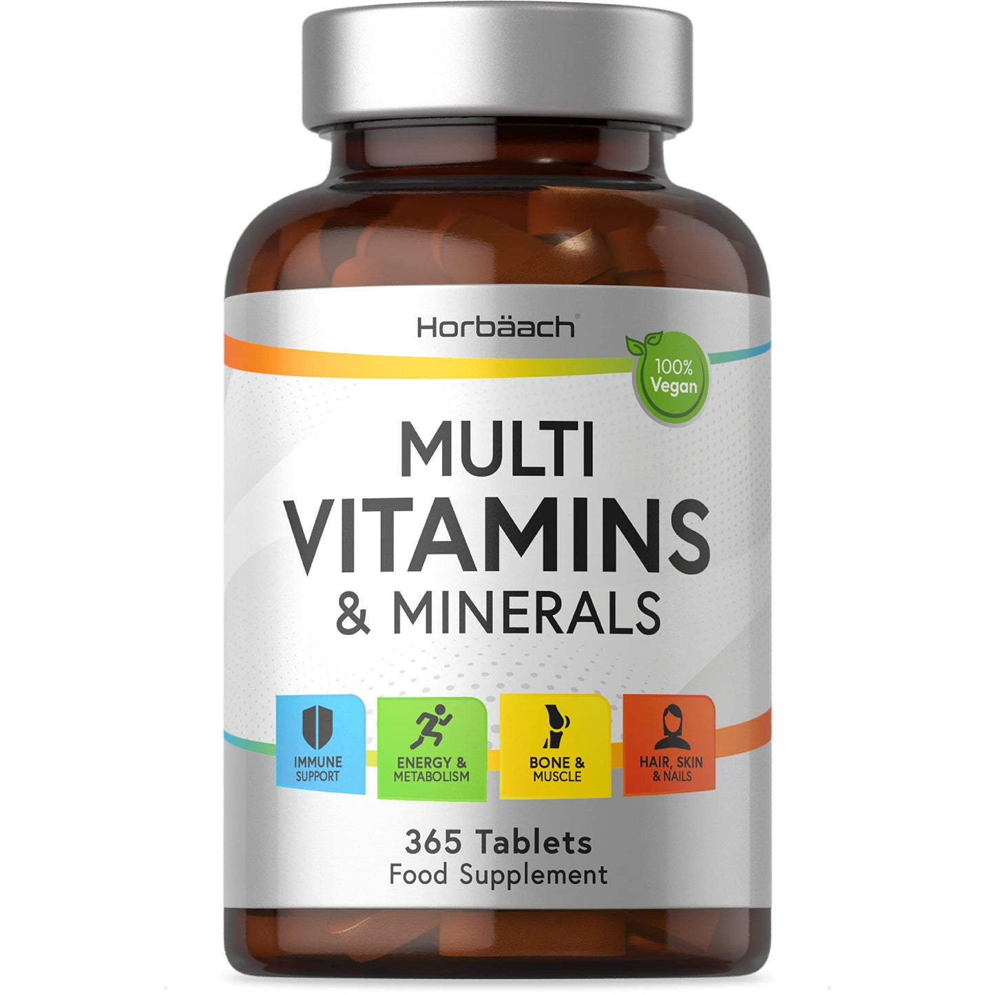Multivitamin Tablets for Men and Women | 365 Count | with 24 Essential Nutrients HorbäachUS supplements
