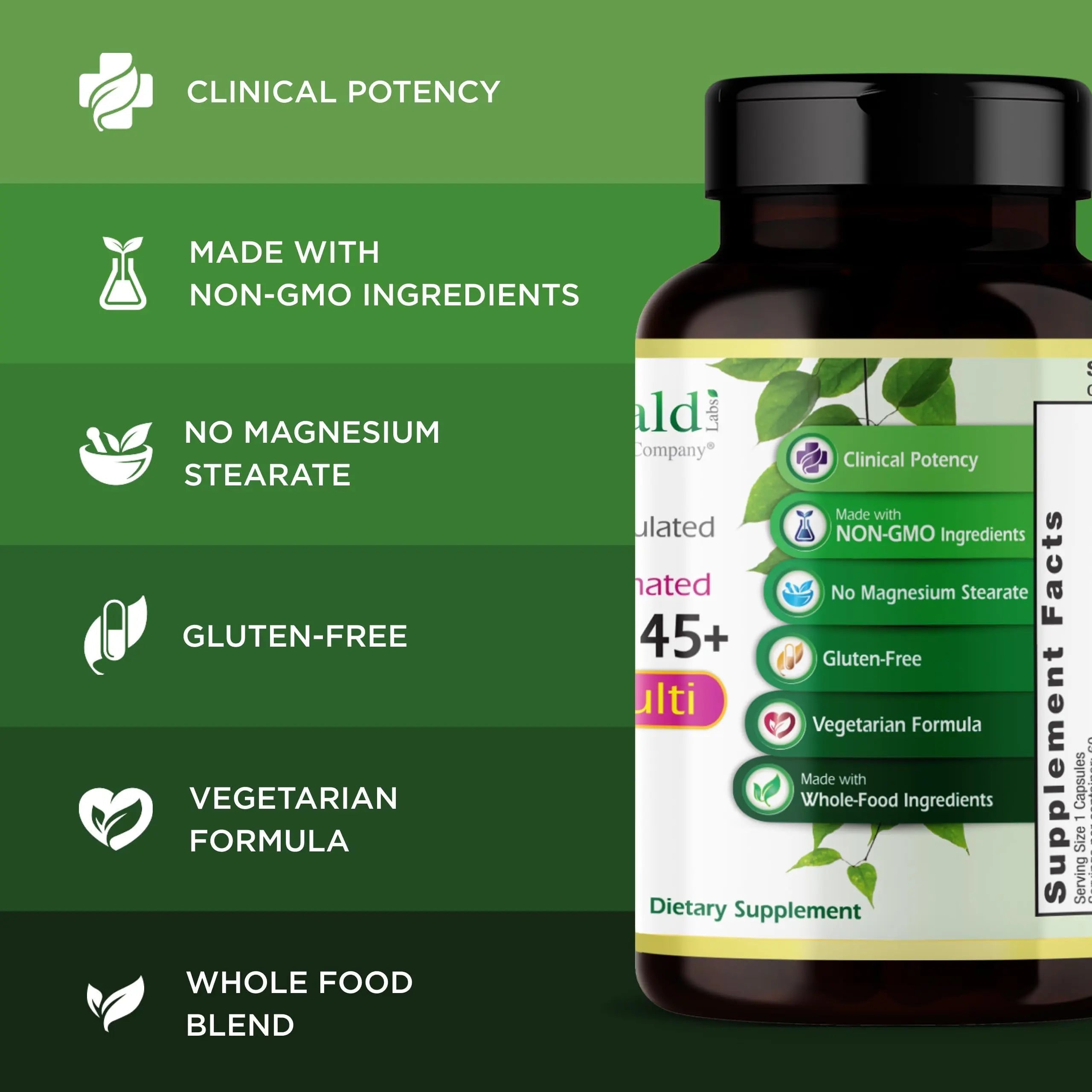 EMERALD LABS Women's 45+ 1-Daily Multi - Complete Multivitamin for Comprehensive Support, Bone & Heart Health* EMERALD LABSAu supplements