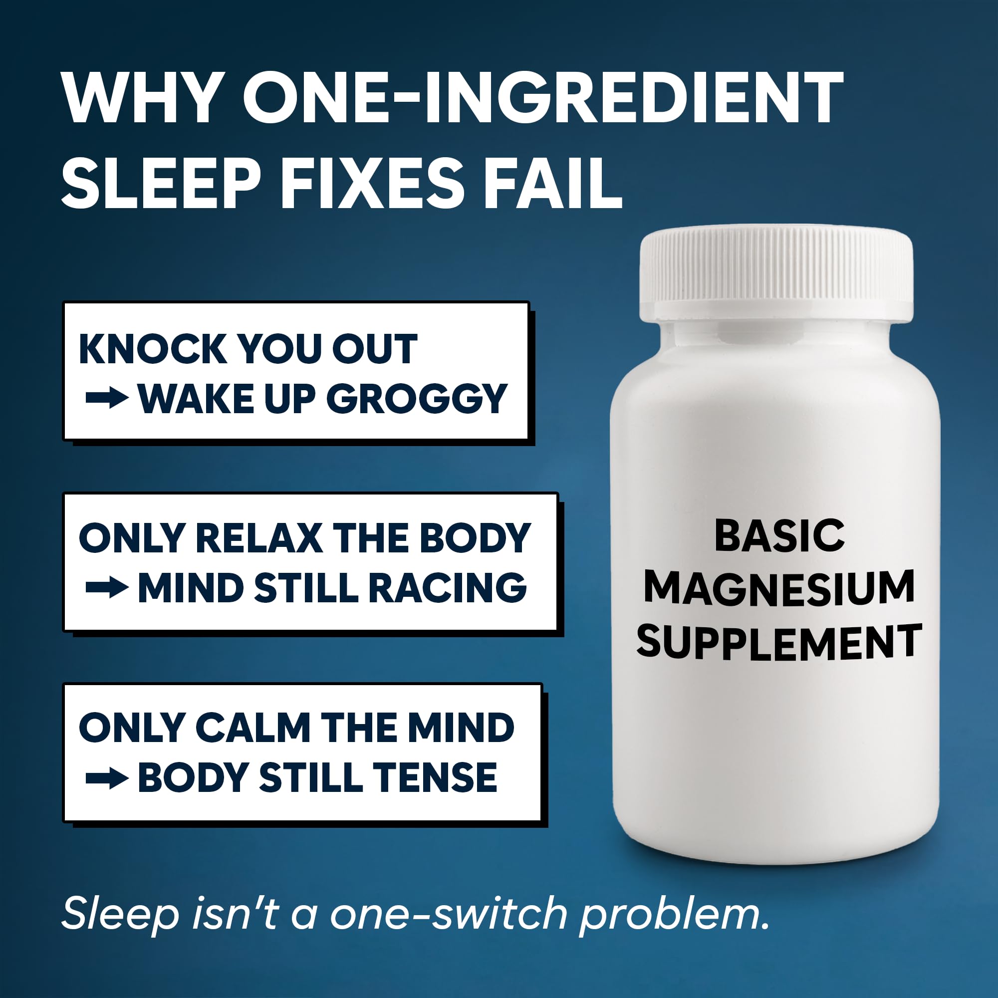 Natural Chelated Magnesium Glycinate Sleep Aid - Melatonin-Free Sleep & Stress Relief with KSM-66 Ashwagandha, GABA, L-Theanine & Chamomile for Muscle Relaxation - Made in USA - 90 Capsules FacimeAu supplements