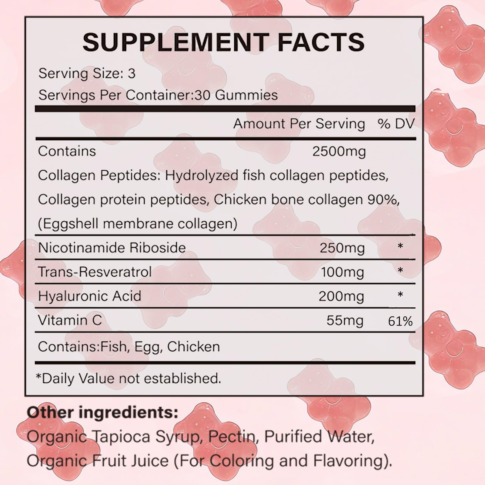 PBZPBZ Glow Collagen Gummies with Hyaluronic Acid & Resveratrol | Gentle Support for Skin, Hair & Nail Care | Non-GMO | 90 Count (1) PBZPBZAu supplements