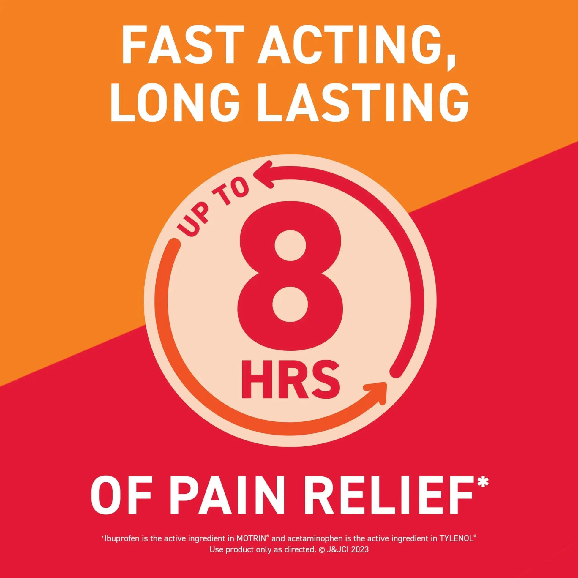 Motrin Dual Action with Tylenol, Fast-Acting Dual Action Pain Reliever with Ibuprofen & Acetaminophen for Minor Aches & Pains, Ibuprofen (NSAID) 125 mg & Acetaminophen 250 mg, 80 ct MotrinAu supplements