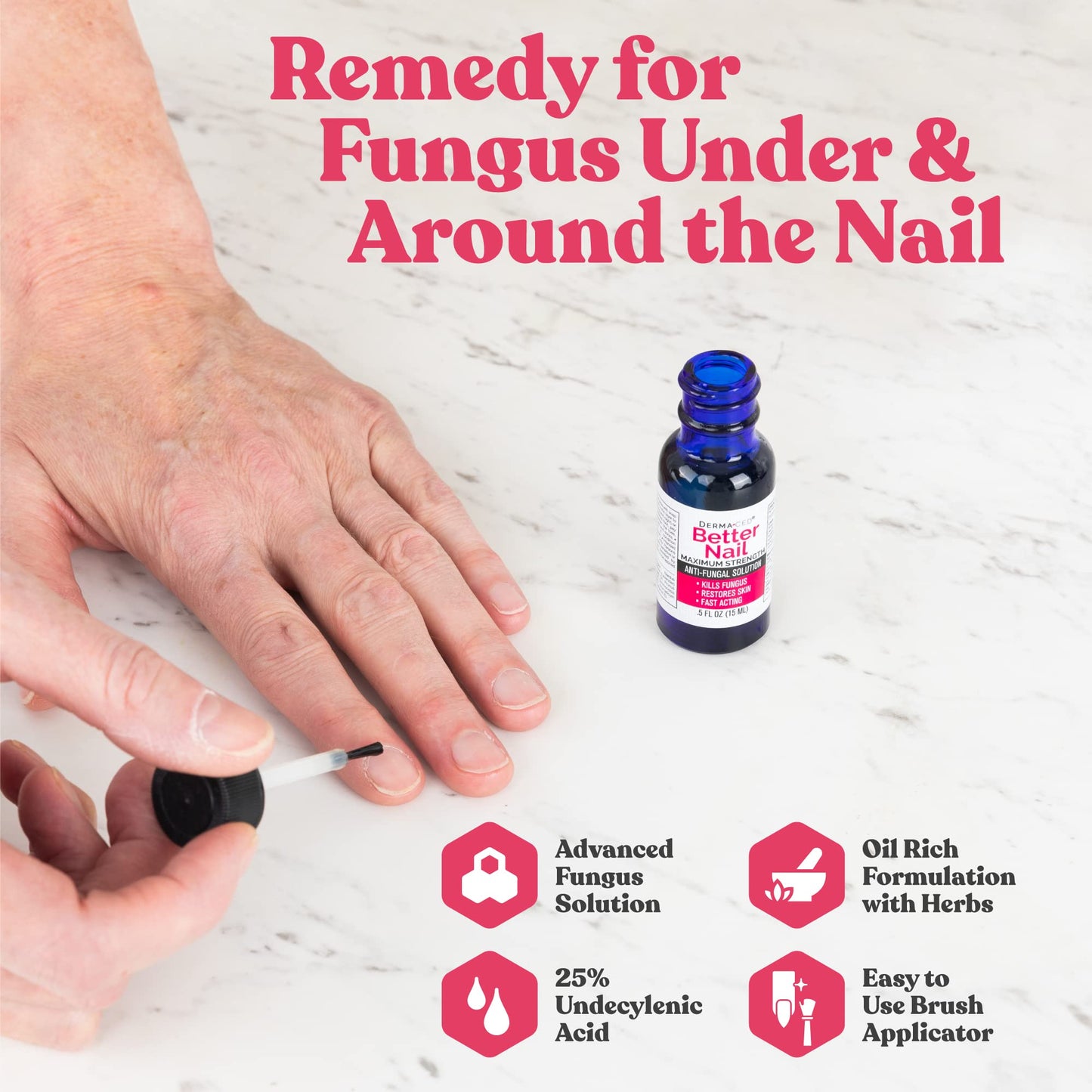 Better Nail - Treatment for Fungus Under & Around the Nail - Maximum Strength 25% Rejuvica HealthUS supplements