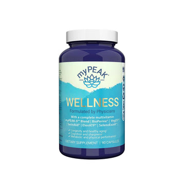 myPEAK Wellness Award-Winning Vegan Multivitamin with ElevATP Ancient Peat Extract, Natural Astaxanthin, Iron, Resveratrol and Alpha GPC myPEAKAu supplements