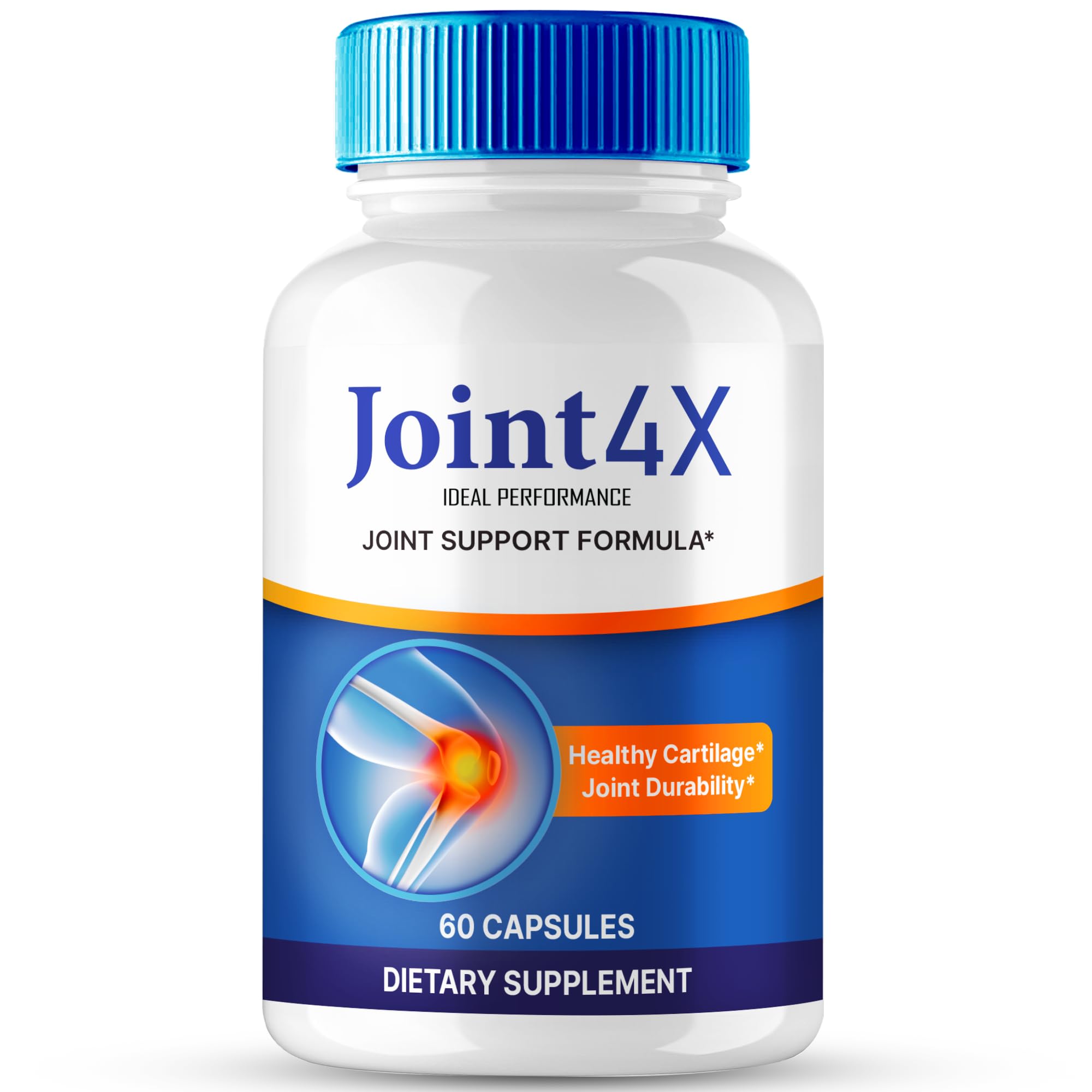Joint4X Joint Support Capsules, Official Joint-4X Supplement Pills, All-Natural Formula to Fortify Bones and Bolster Flexibility - Maximum Strength, Joint 4X Pills Reviews (60 Capsules) IDEAL PERFORMANCEAu supplements