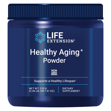 Life Extension Healthy Aging Powder, Healthy Aging Supplement, Heart Health, Brain Health, Exercise Performance, Taurine, Lithium, spermidine, Powder Blend, Non-GMO, Vegetarian, 30 Servings Life ExtensionAu supplements