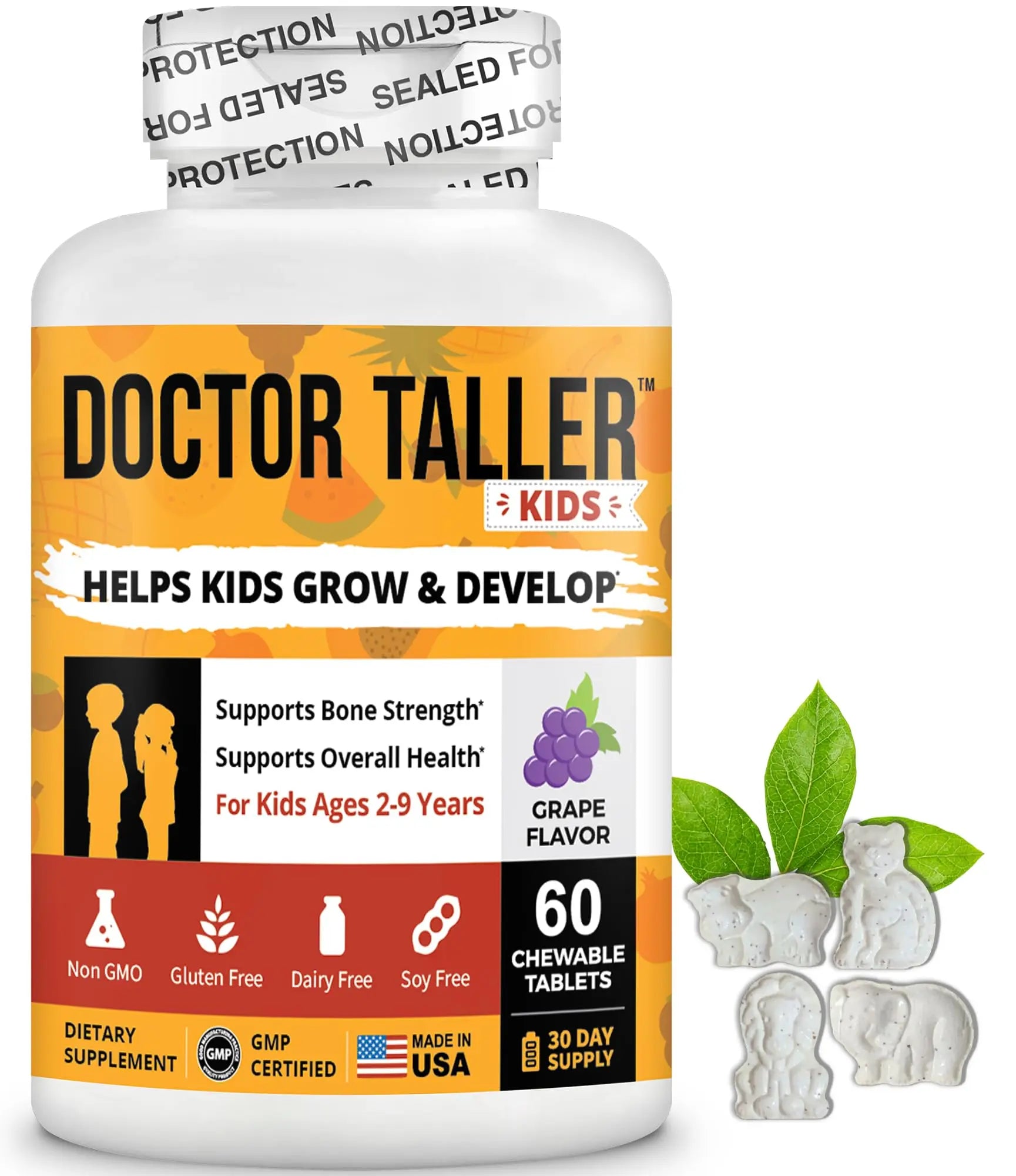 NuBest Doctor Taller Kids - Kids Multivitamins, Toddler Vitamins - Support Healthy, Immunity and Bone Strength for Ages 2 to 9 NuBestAu supplements