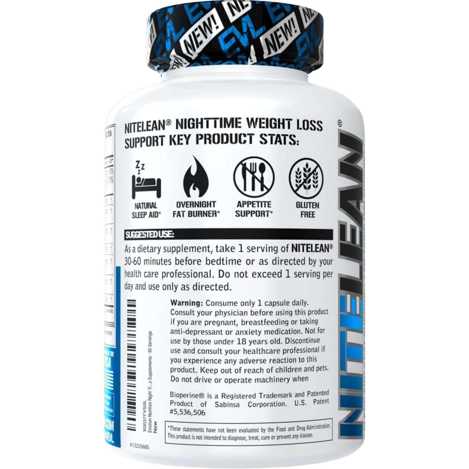 Night Time Fat Burner for Weight Loss Support - Belly Fat Burner for Men & Women with Green Tea and White Kidney Bean Extract - Nighttime Metabolism Booster & Sleep Optimizer to Help Stubborn Fat Loss