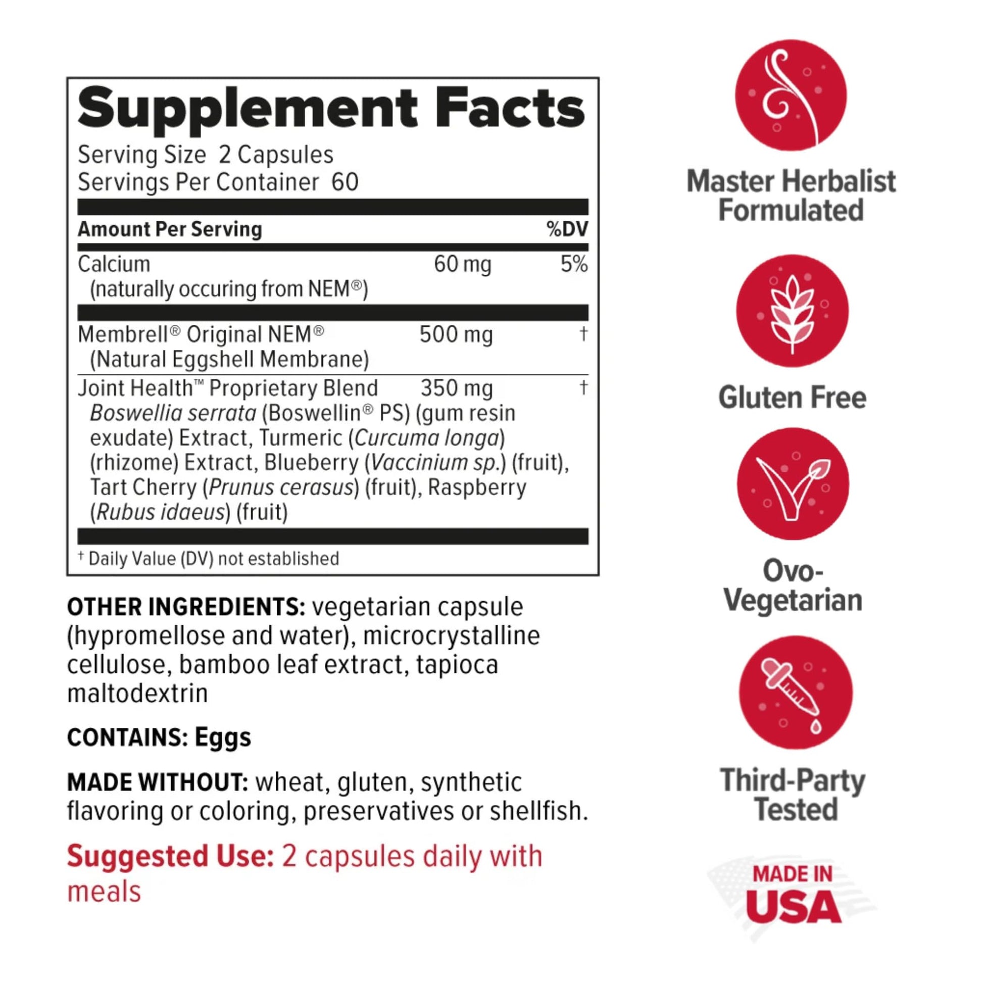 Redd Remedies, Joint Health Advanced, Helps Strengthen Connective Tissue and Cartilage, Fast-Acting Comfort with Boswellia Serrata and Turmeric, 120 Vegetarian Capsules Redd RemediesAu supplements