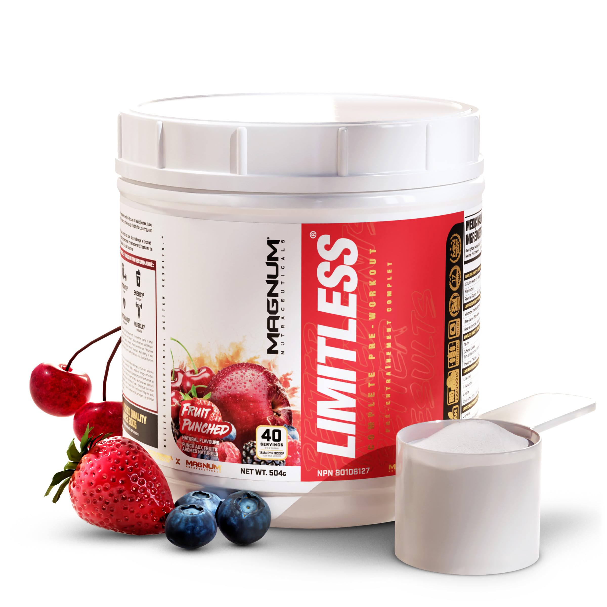 LIMITLESS Magnum 504g - Muscle Workout Powder, Sport Pre Workout for Men and Women LIMITLESSAu supplements