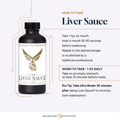 Quicksilver Scientific Liver Sauce - Liposomal Liver Detox with DIM, Quercetin, Lipoic Acid, Milk Thistle and Dandelion Root Supplement - Supports Bile & Toxin Momentum (100 ml / 3.38 oz) Quicksilver ScientificUS supplements