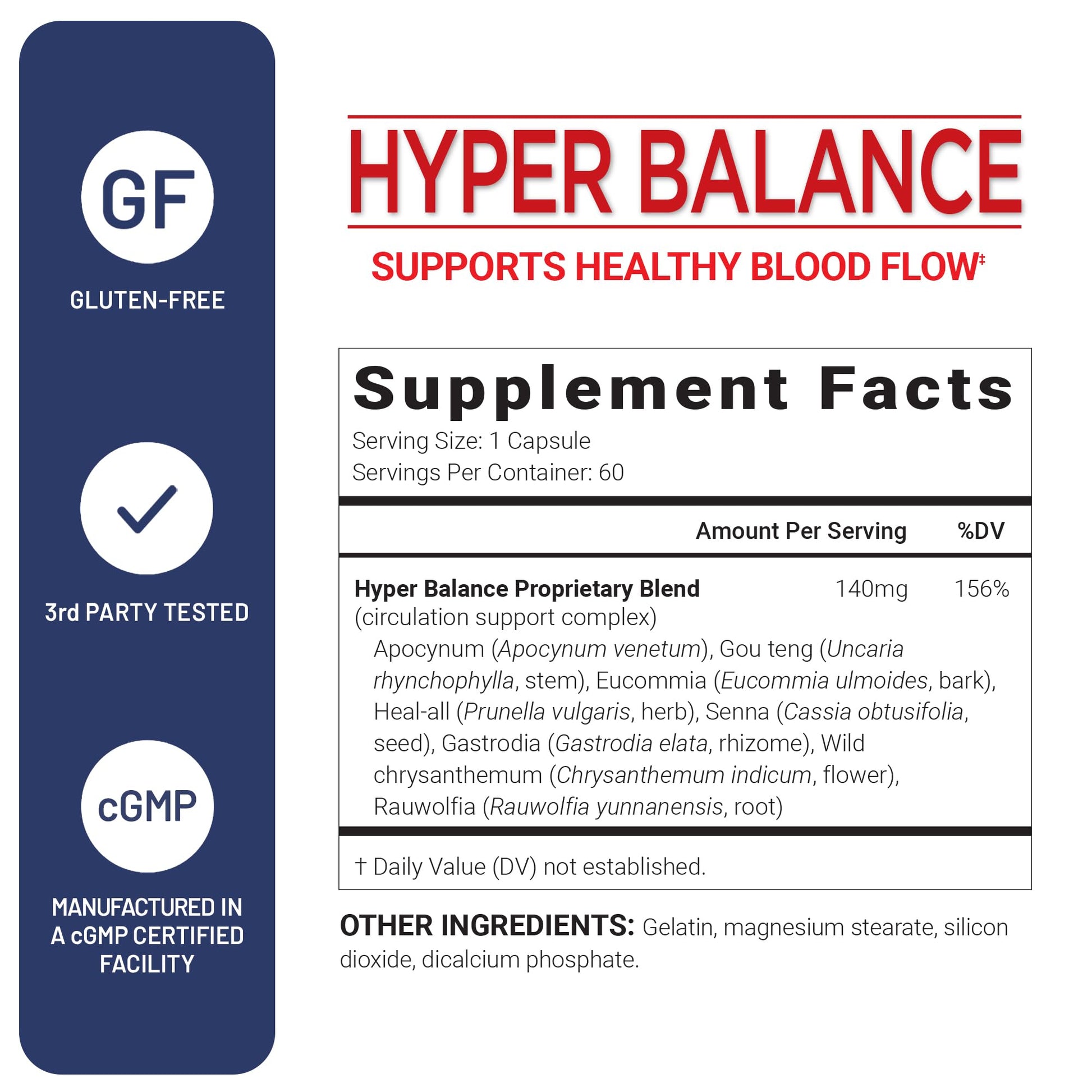U.S. Doctors’ Clinical HyperBalance Herbal Support for Liver with Eucommia Bark, Senna, Wild Chrysanthemum to Promote Regulation (1 Month Supply – 60 Capsules) U.S.DOCTORS'CLINICALAu supplements