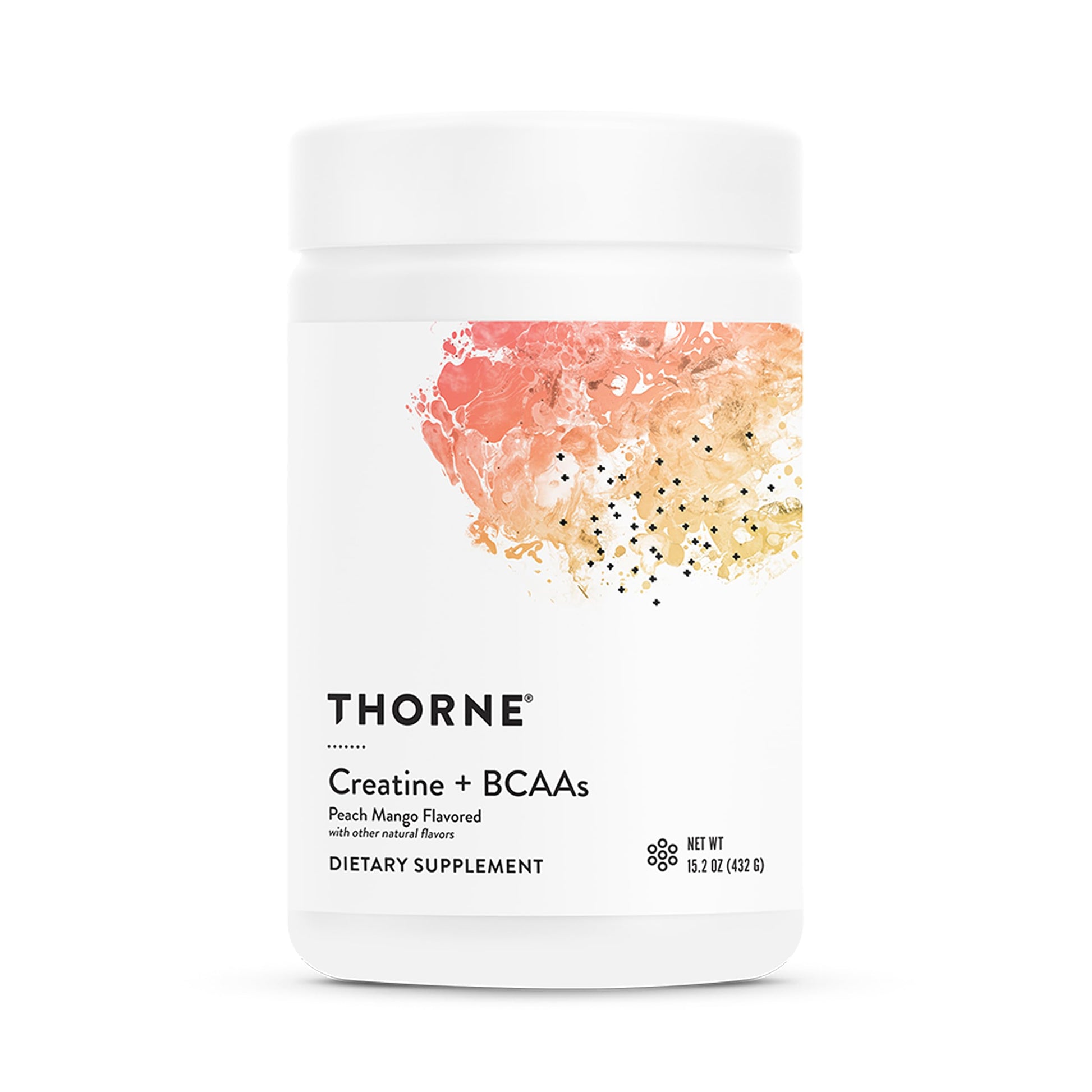 THORNE - Creatine + BCAAs - Micronized Creatine Monohydrate + BCAA Powder - Support for Muscles, Exercise Endurance & Recovery* - for Women & Men - Peach Mango - NSF Certified for Sport - 30 Servings THORNEAu supplements
