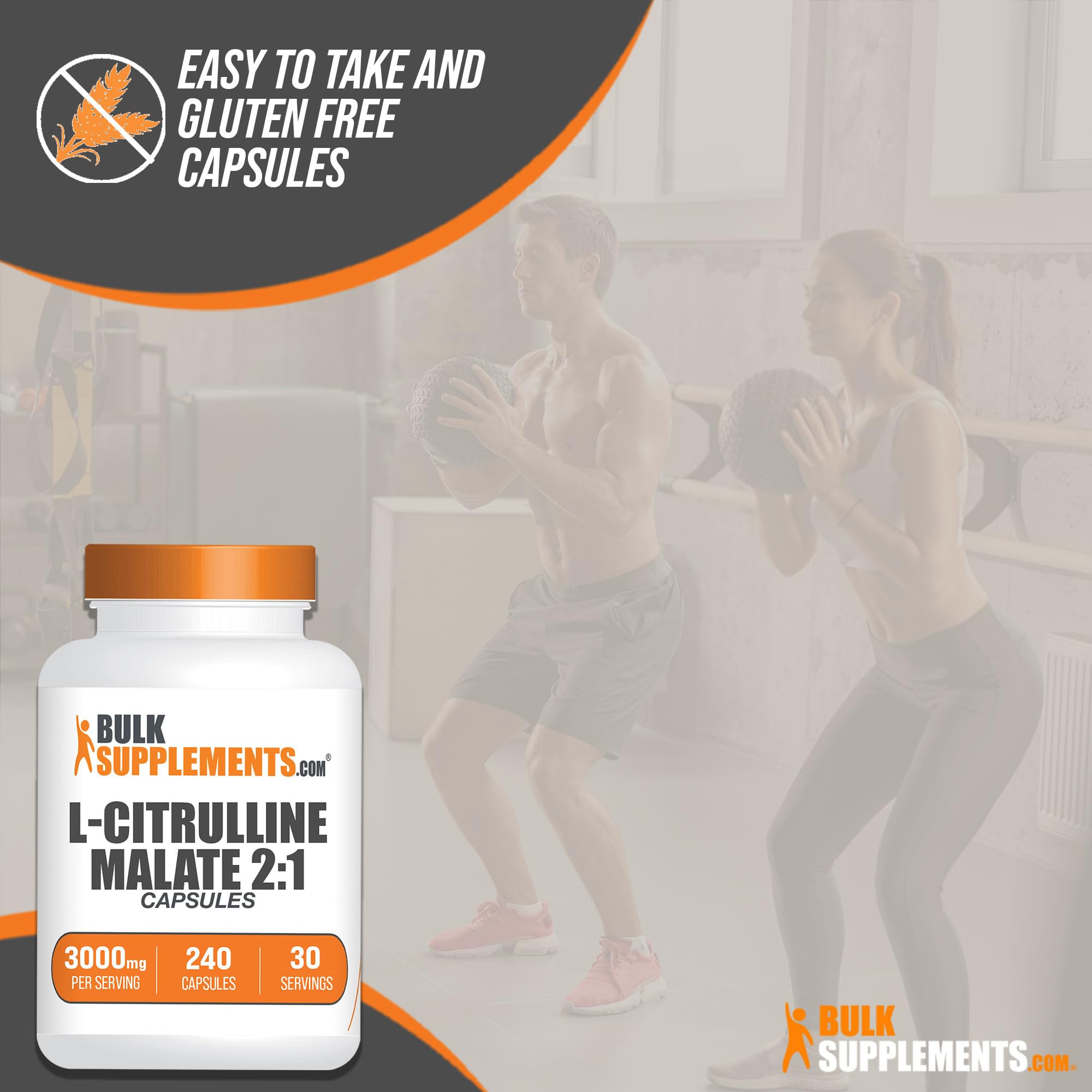 BULKSUPPLEMENTS.COM L-Citrulline Malate Capsules - Citrulline Malate 3000mg BULKSUPPLEMENTS.COMAu supplements