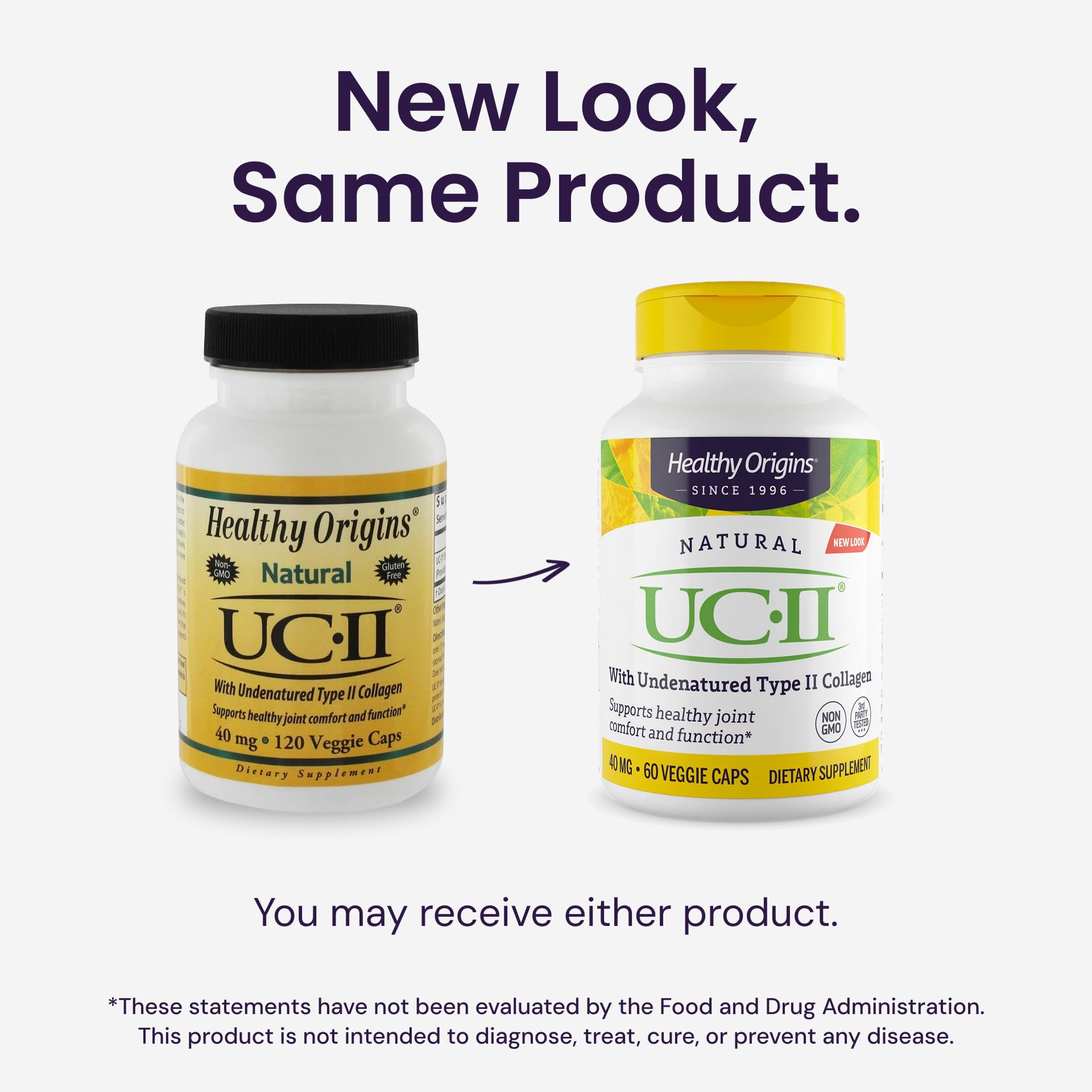 Healthy Origins UC-II 40 mg (Undenatured Type II Collagen, Non-GMO, Gluten Free, Joint Support), 120 Veggie Caps Healthy OriginsAu supplements