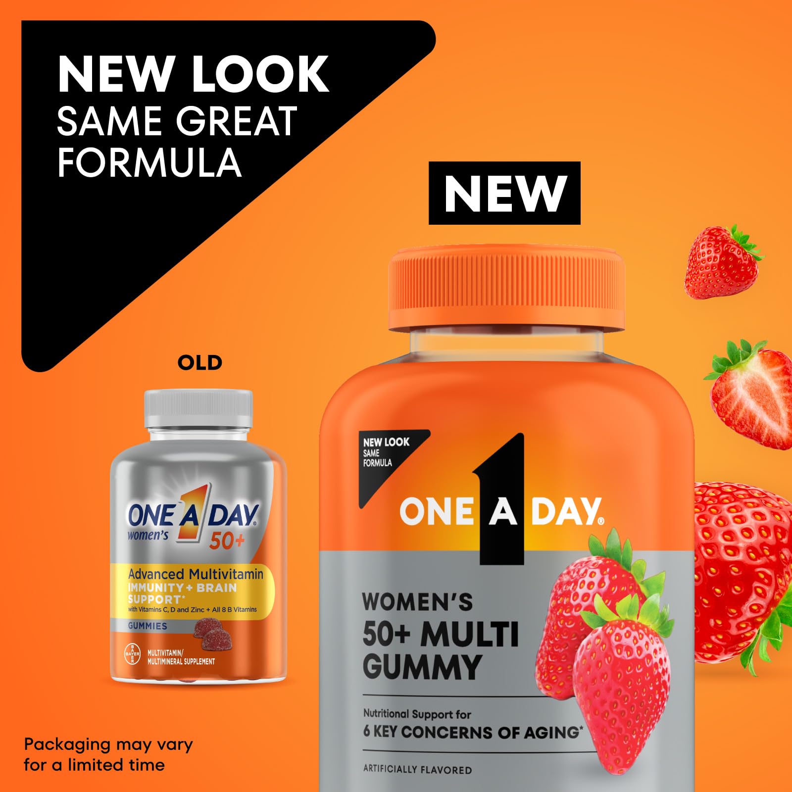One A Day Multivitamin for Women 50 and Over, Women's Multivitamin Gummy 50 plus for Immune Support ONE A DAYAu supplements