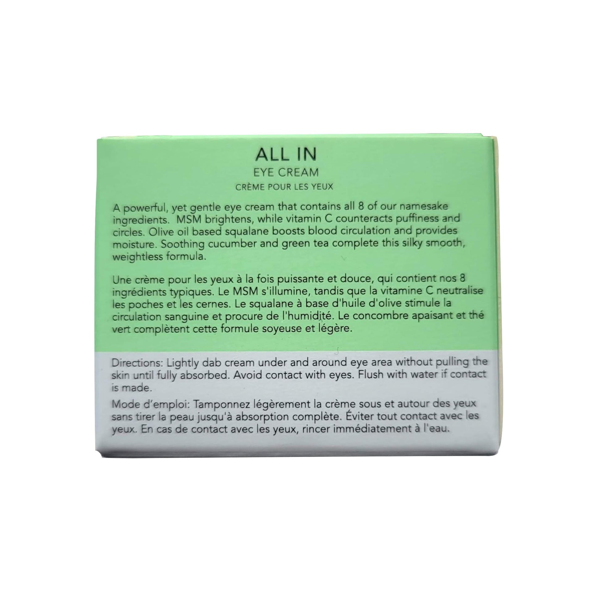 Eight Saints Skin Care All In Eye Cream, Natural and Organic Anti Aging Under Eye Cream to Reduce Puffiness, Wrinkles, and Under Eye Bags, Dark Circles Under Eye Treatment, 0.5 Ounces Eight SaintsAu supplements