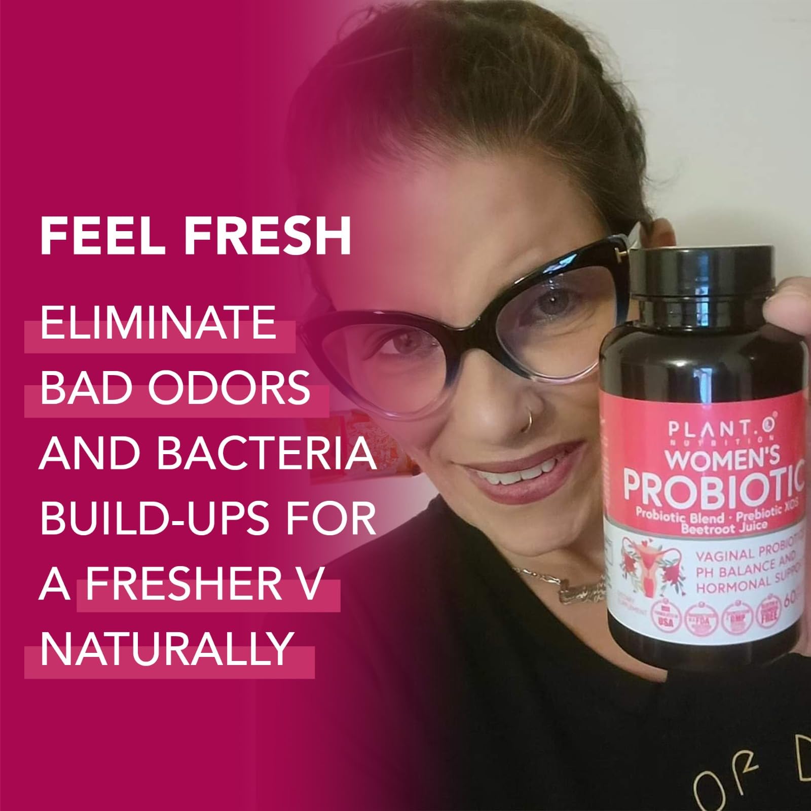 PLANT.O NUTRITION Vaginal Probiotics for Women with 4 Lactobacillus Strains Probiotic & Prebiotic Blend PLANT.O NUTRITIONAu supplements