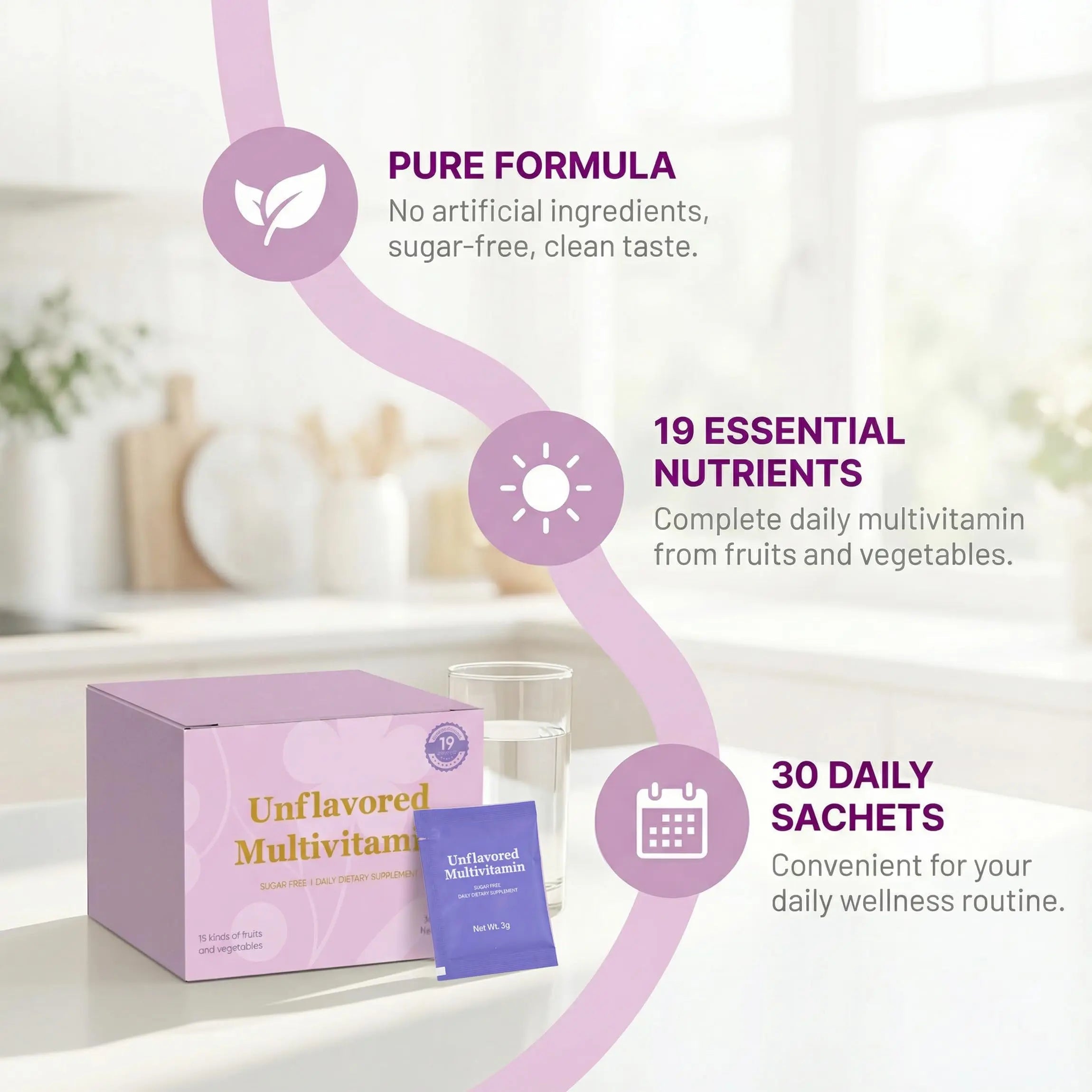 Unflavored Vitamin Powder, Multivitamin Powder Supplement with 19 Vitamins & Minerals + 15 Fruit & Veggie Blend, Supports Healthy Growth PRCYZOAu supplements