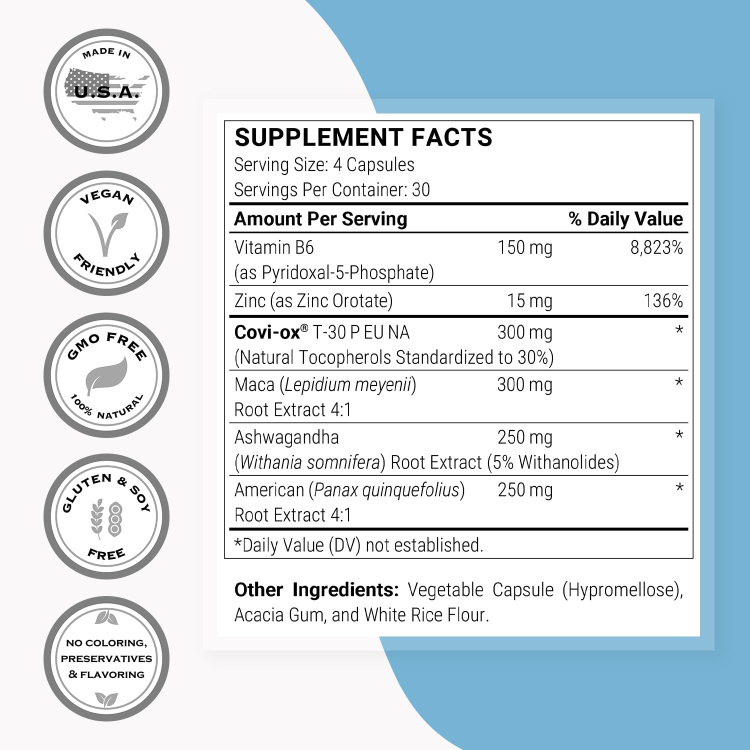 Supersmart - Natural Prolactin Balance Formula - with p5p Vitamin B6, Maca Root, Ashwagandha | Gluten Free - 120 Vegetarian Capsules SupersmartAu supplements