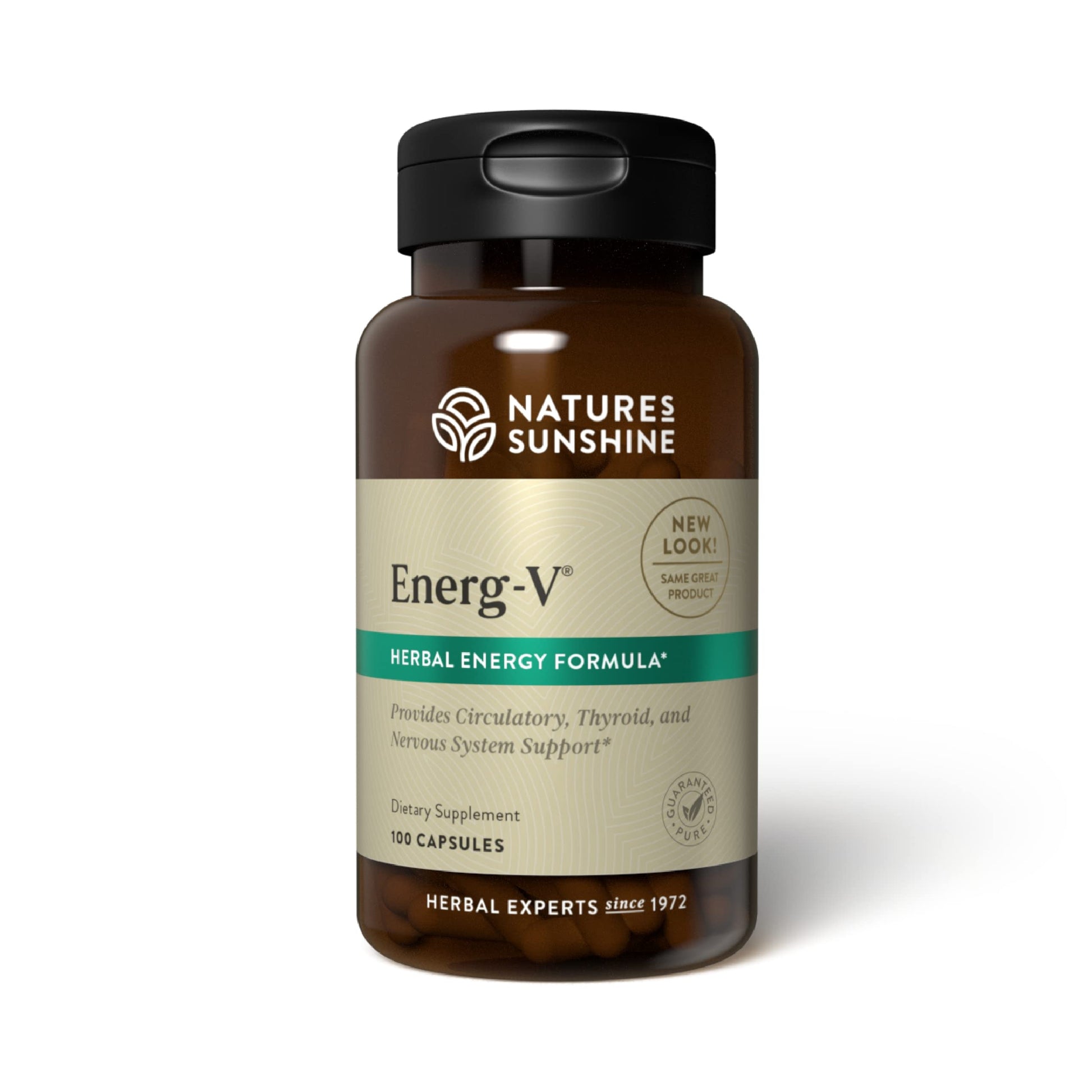 Nature's Sunshine Energ-V - Herbal Blend to Support Energy Levels (100 Capsules) Nature's SunshineAu supplements