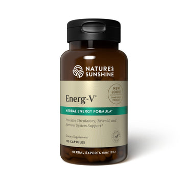 Nature's Sunshine Energ-V - Herbal Blend to Support Energy Levels (100 Capsules) Nature's SunshineAu supplements