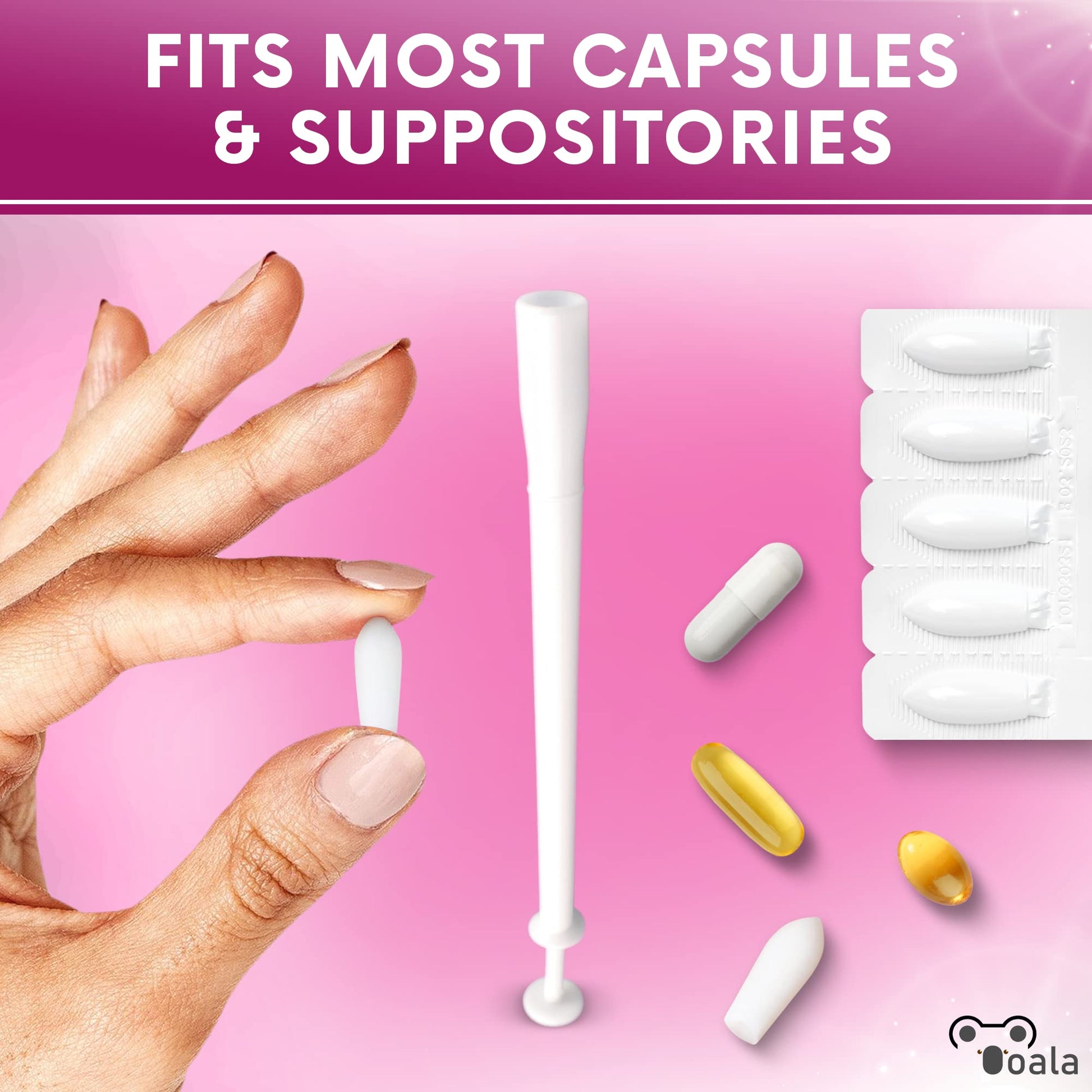 Ooala Disposable Vaginal Suppository Applicators (30-Pack) | Fits Most Brands, Pills, Tablets and Boric Acid OoalaAu supplements