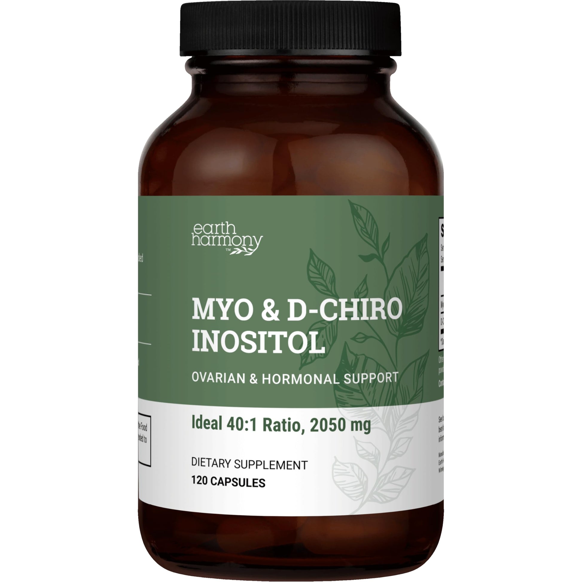 Earth Harmony Myo-Inositol & D-Chiro Inositol Supplement for Women, Ovarian & Hormone Balance for Women - Supports Normal Cycles, Fertility Supplement (120 Capsules) Earth Harmony NaturalsAu supplements