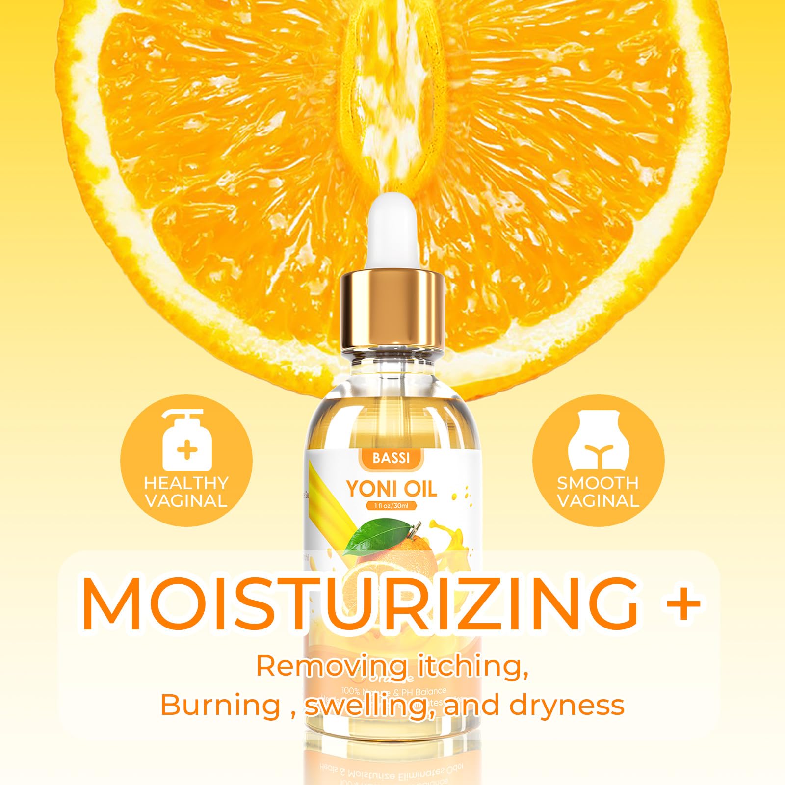 BASSI 2PCS Yoni Oil Organic Feminine Oil Vaginal Moisturizer - Ph Balance for Women - Feminine Deodorant BASSIAu supplements