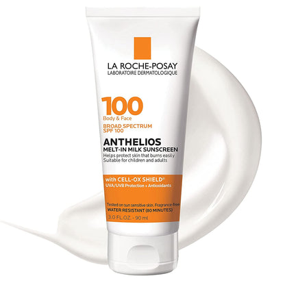 La Roche-Posay Anthelios Melt-in Milk Body & Face Sunscreen Lotion Broad La Roche-PosayUS supplements
