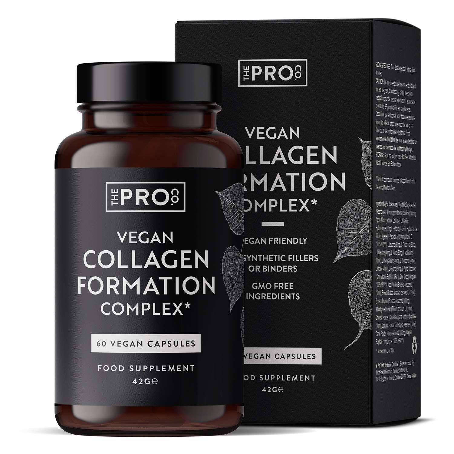 Premium Vegan Collagen Booster Supplement - Hair Skin & Nails Vitamins The Pro CoAu supplements
