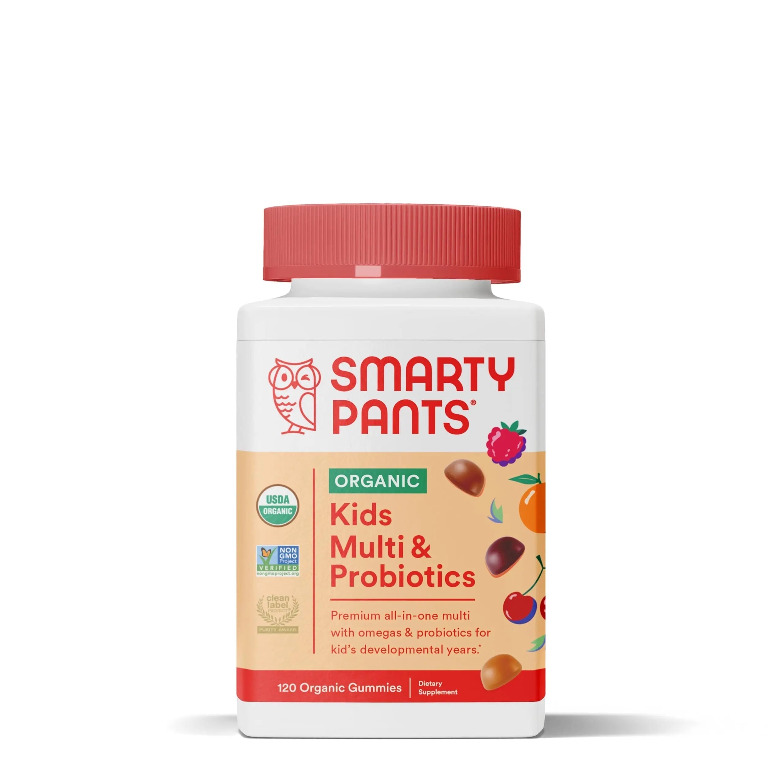 SmartyPants Organic Kids Multivitamin Gummies: Probiotics & Garden of Life Dr. Formulated Probiotics Organic Kids+ Plus Vitamin C & D - Berry Cherry - Gluten SmartyPantsAu supplements