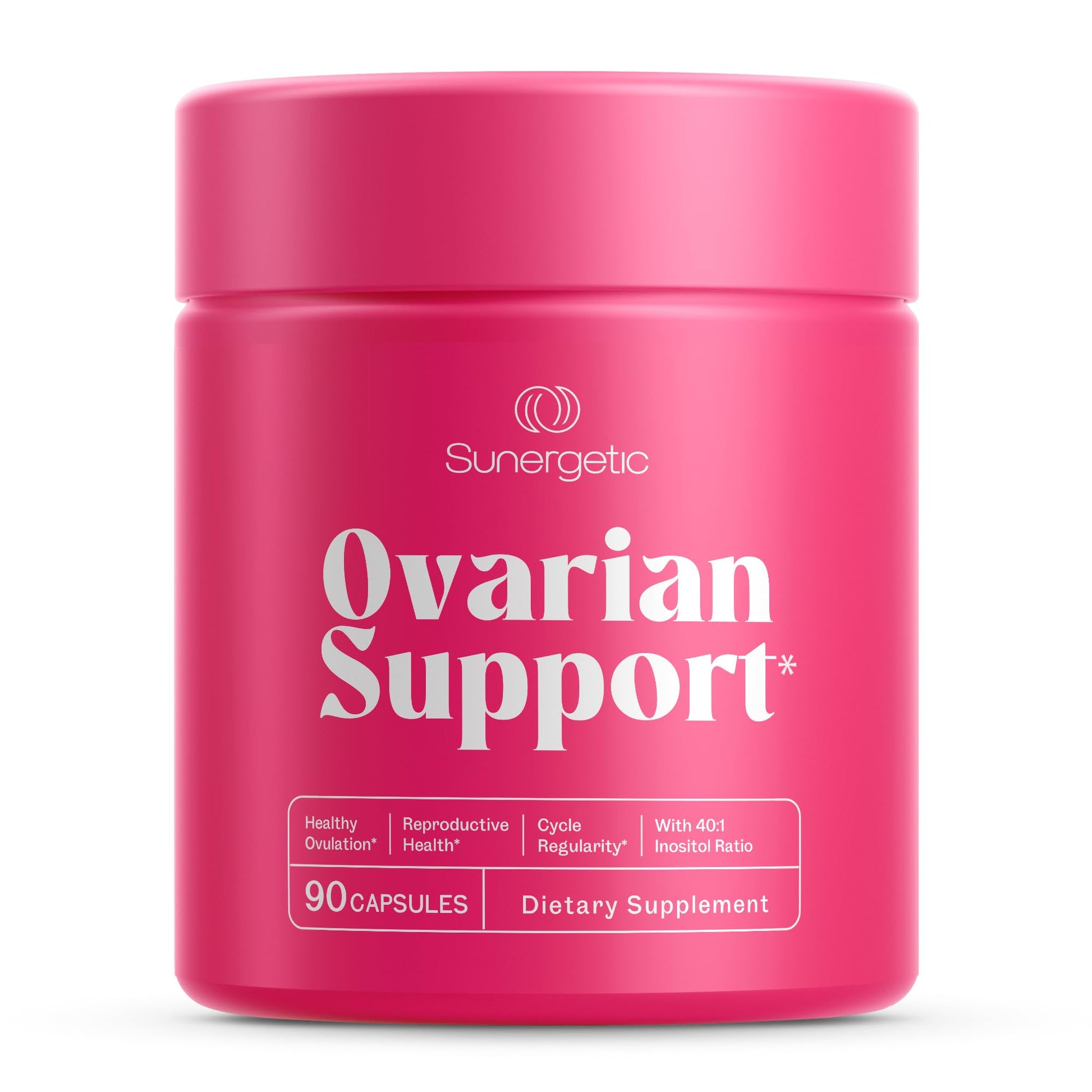 Premium Ovarian Health Support Supplement – Hormone Balance, Ovulation & Cycle Regularity - Myo-Inositol & D-Chiro Inositol Supplement for Women – 40:1 Inositol Ratio With Folate & DIM – 90 Capsules SunergeticAu supplements