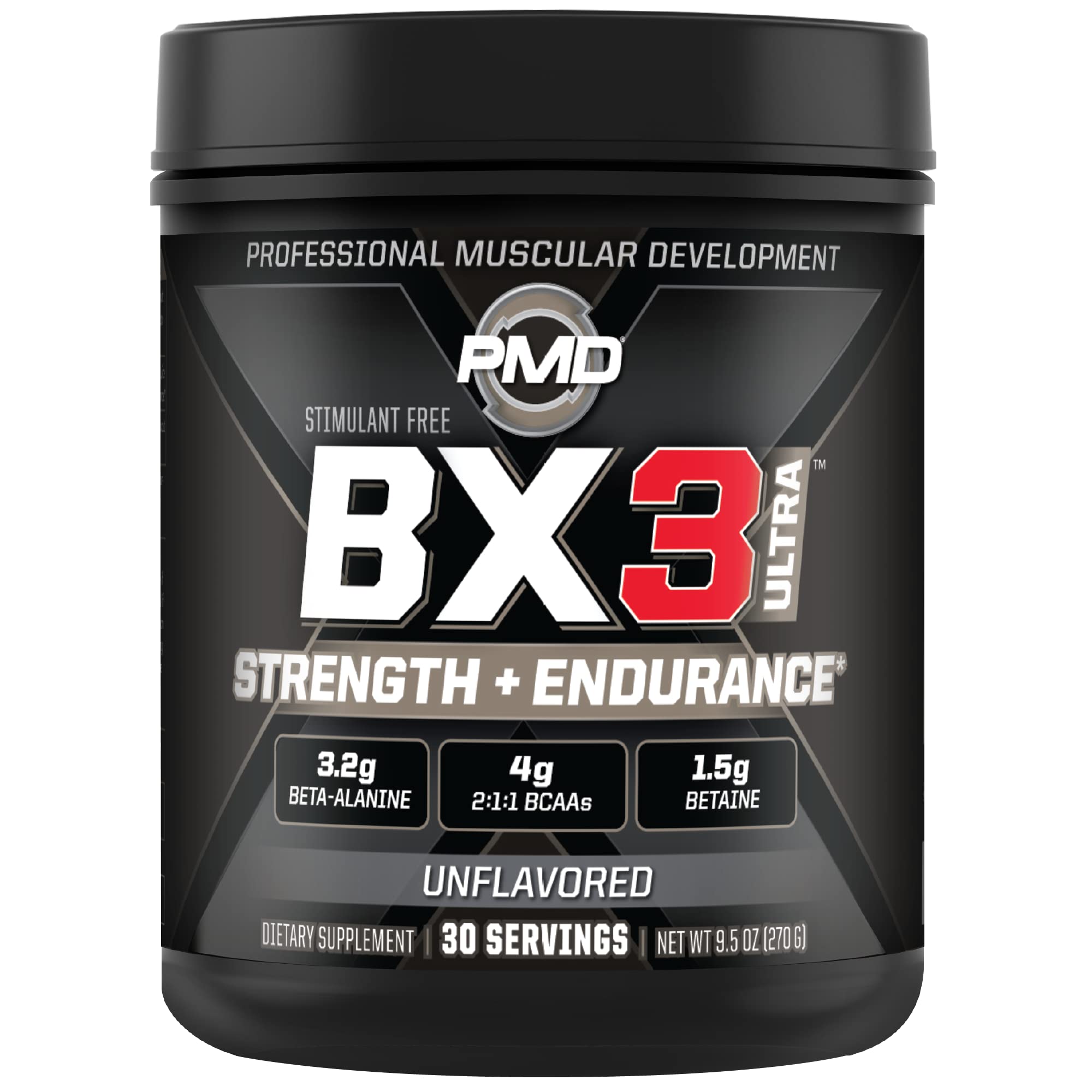 PMD Sports BX3 Ultra Muscle-Building Powder – Beta-Alanine, BCAAs, Betaine Anhydrous PMDAu supplements