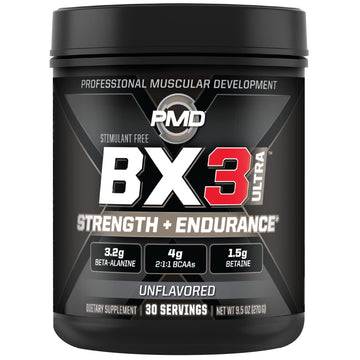 PMD Sports BX3 Ultra Muscle-Building Powder – Beta-Alanine, BCAAs, Betaine Anhydrous PMDAu supplements
