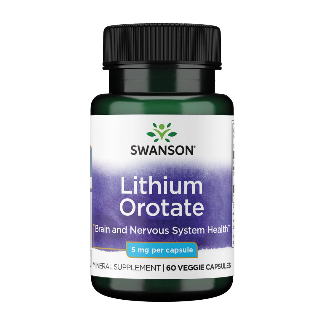 Swanson Lithium Orotate Mood and Memory Support Supplement for Stress-Prone Adults Seeking Emotional Wellness SwansonUS supplements