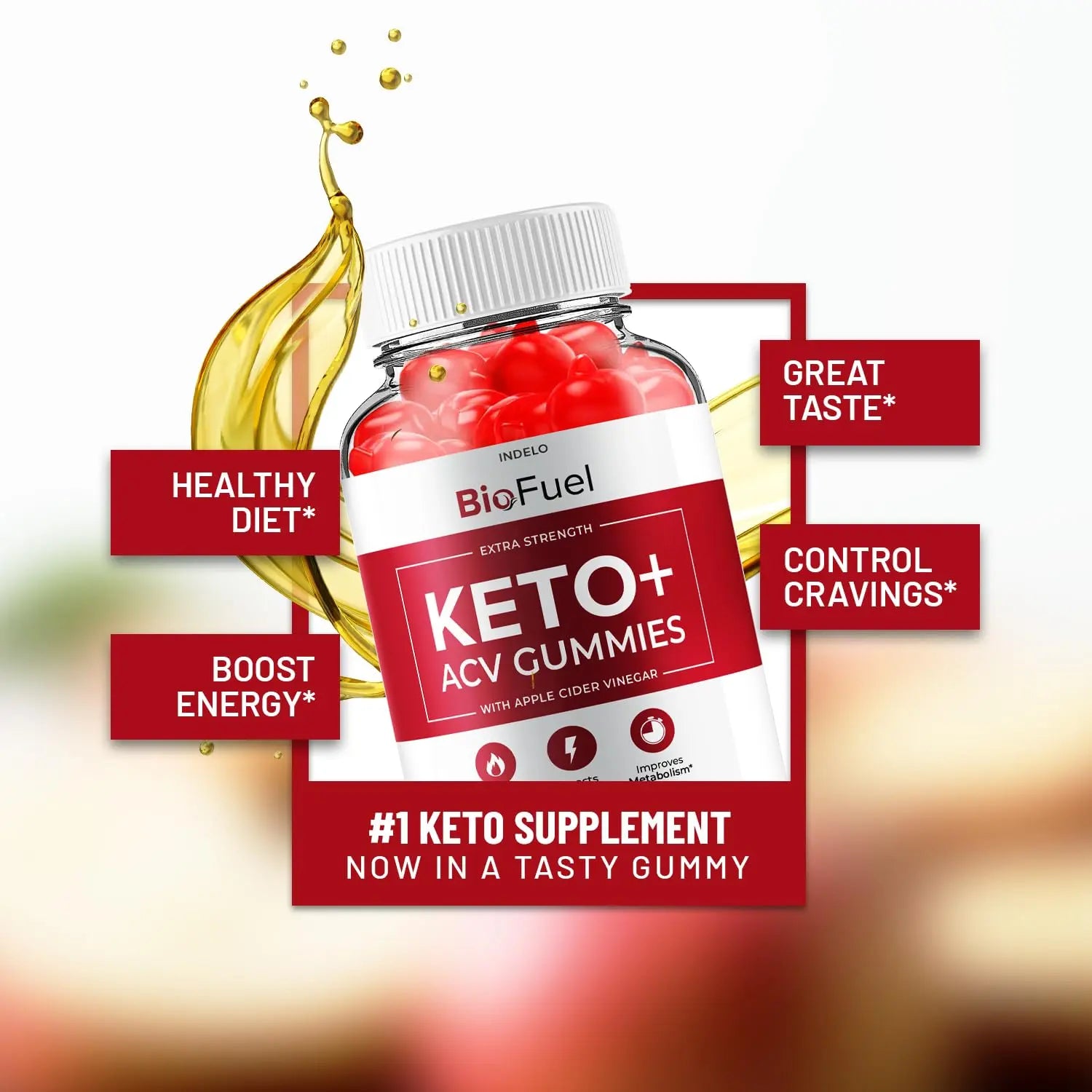 (3 Pack) Bio Fuel Keto ACV Gummies - Advanced Formula BioFuel Keto Plus ACV Gummies Apple Cider Vinegar Bio Fuel ACV, Weight Management Gummies Dietary Supplement Reviews Men Women (180 Gummies) Indelonz supplements