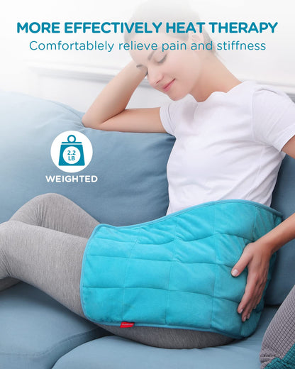 Comfytemp Weighted Heating Pad for Back Pain Relief, FSA/HSA Eligible 2.2lb Electric Heating ComfytempUS supplements