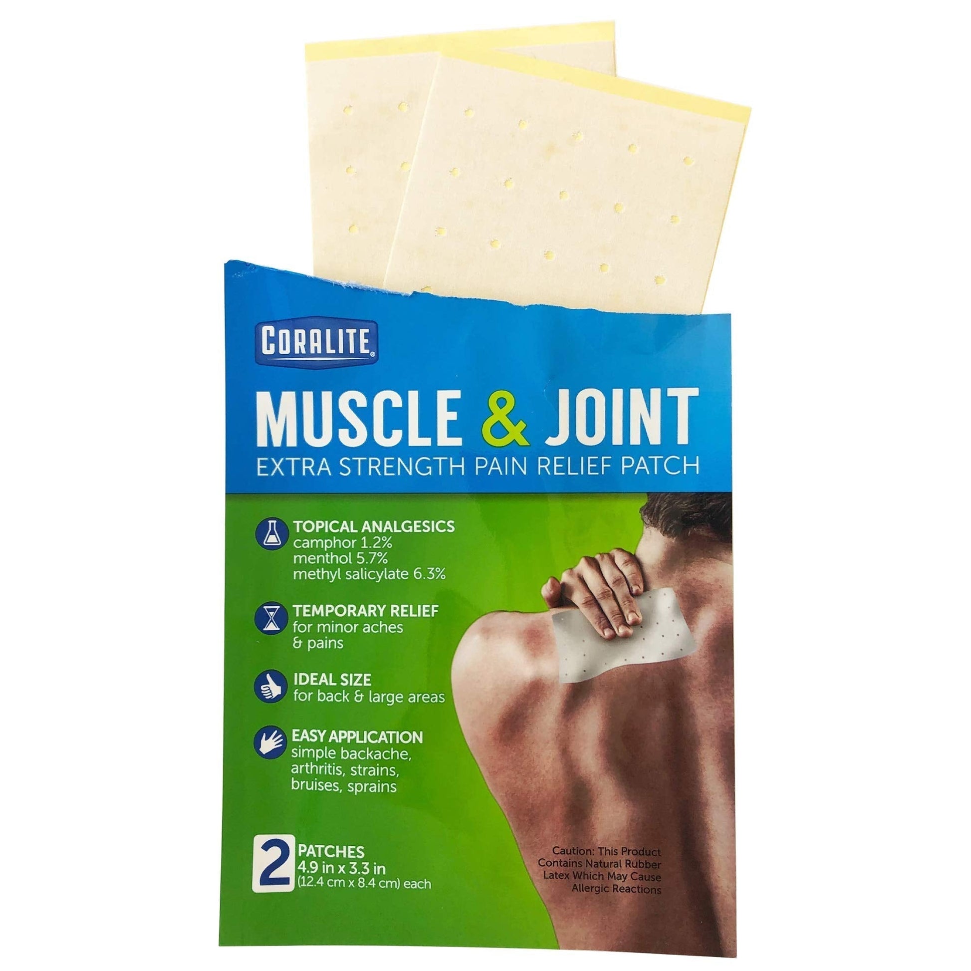 Coralite Pain Relieving Patch - Extra Strength Joint & Muscle Pain Relief Patches for Back Pain, Muscle Soreness and Joint Pain, 2 Patches Per Pack (24 Pack) CoraliteAu supplements