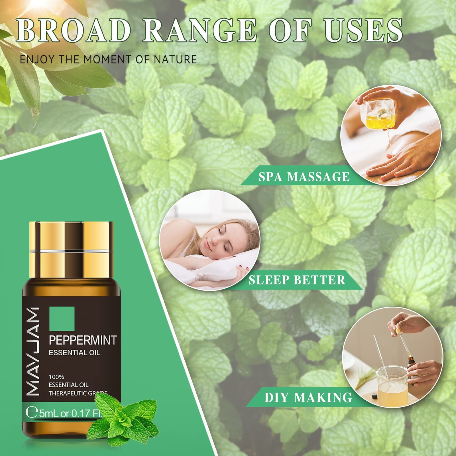 MAYJAM Tea Tree 20 Pcs Pure Essential Oil Gift Set, for Diffuser, Humidifiers, Skin Care, Massage MAYJAMAu supplements