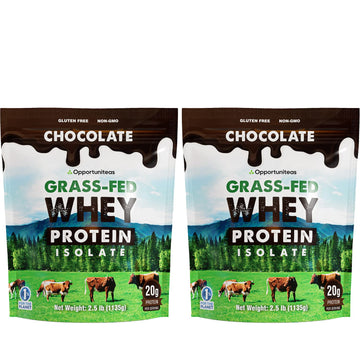 Opportuniteas Chocolate Whey Protein Powder - Grass Fed Whey Isolate + Organic Cacao OpportuniteasUS supplements