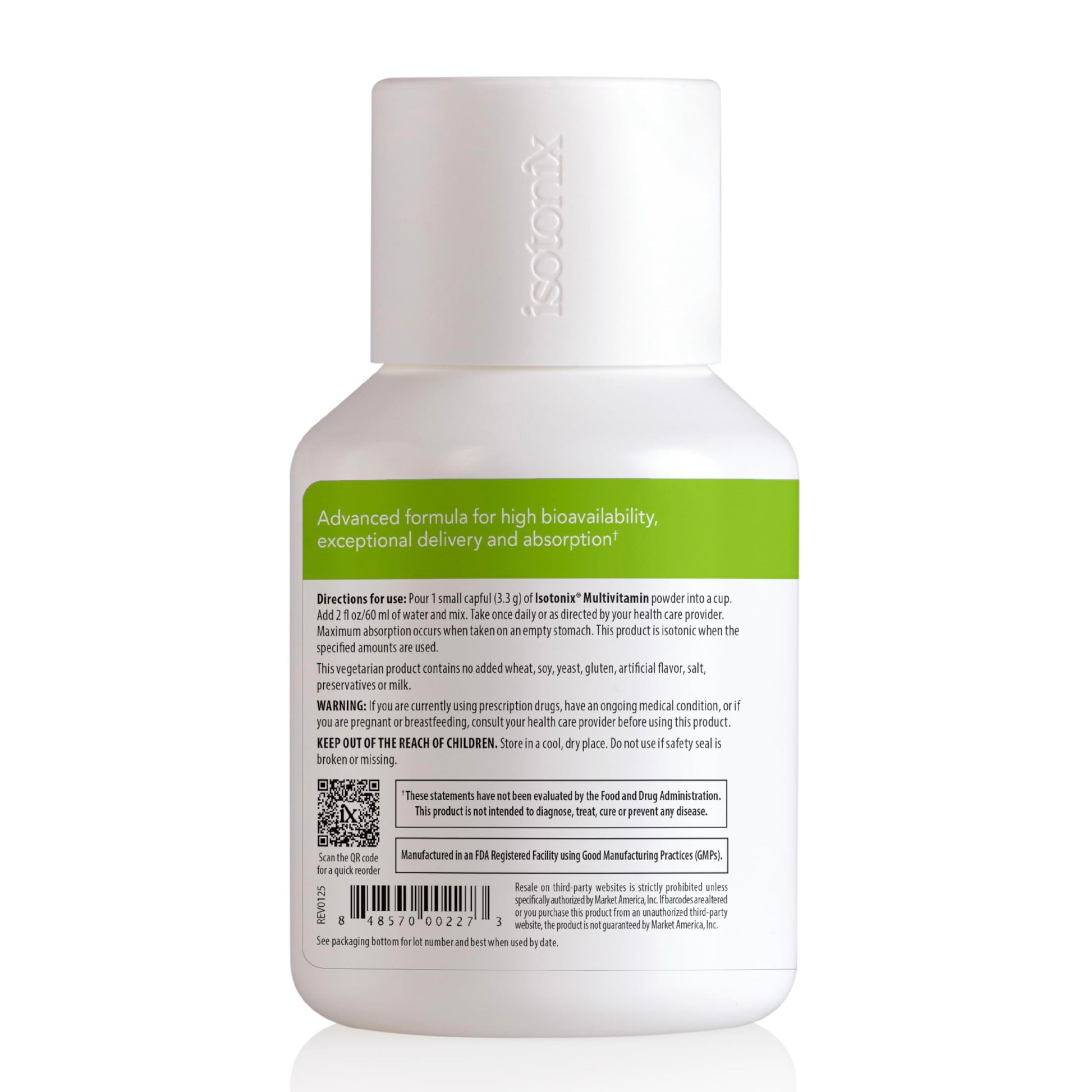 Isotonix Multivitamin Powder Without Iron – Methylated B Vitamins, Antioxidant & Mineral Support – Fast-Mix Isotonic Delivery – Vegetarian, Gluten-Free, Non-GMO – Natural Fruit Flavor – 90 Servings IsotonixAu supplements