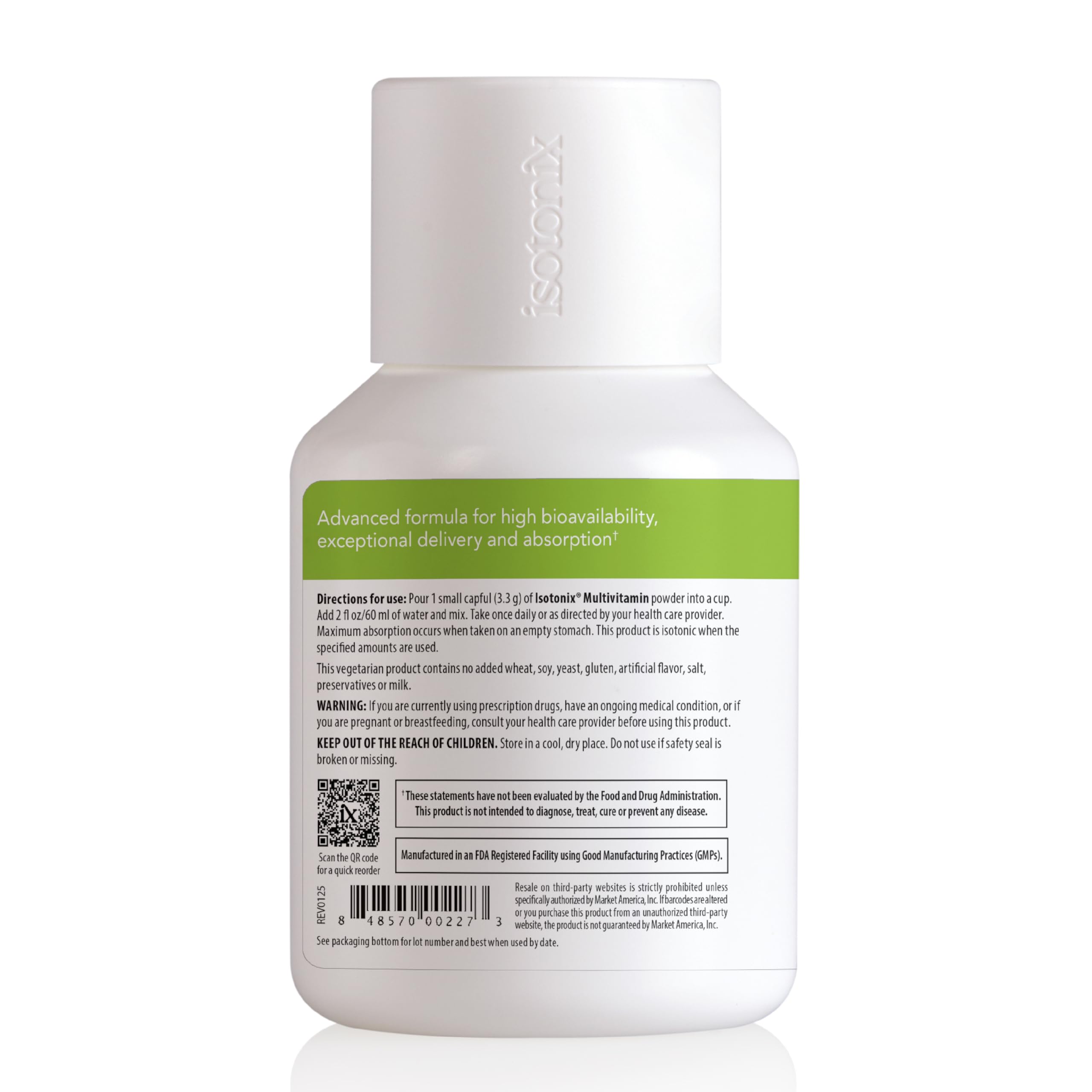 Isotonix Multivitamin Powder Without Iron – Methylated B Vitamins, Antioxidant & Mineral Support – Fast-Mix Isotonic Delivery – Vegetarian, Gluten-Free, Non-GMO – Natural Fruit Flavor – 90 Servings IsotonixAu supplements