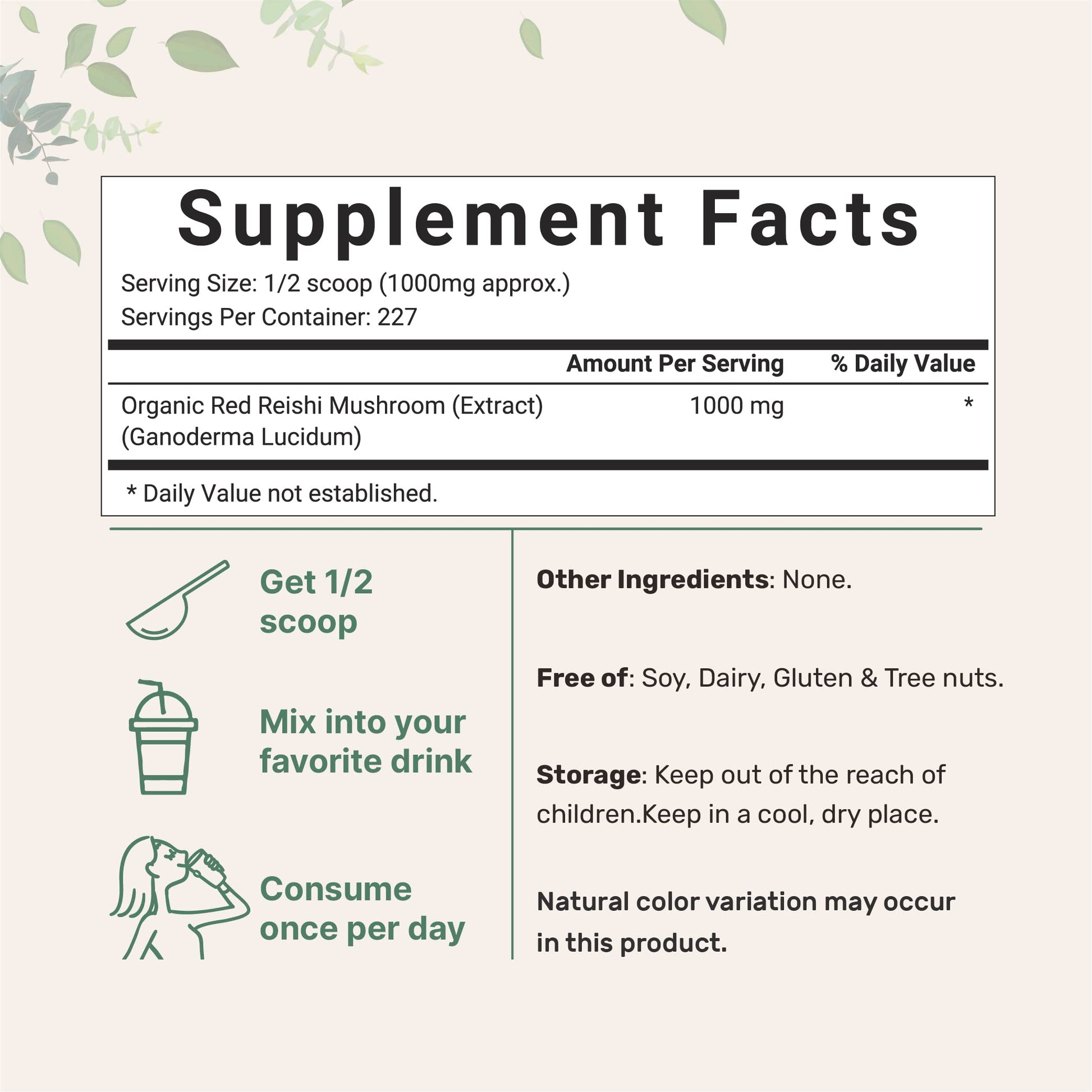 Micro Ingredients Sustainably US Grown, Organic Reishi Mushroom Powder, 8 Ounce Micro IngredientsAu supplements