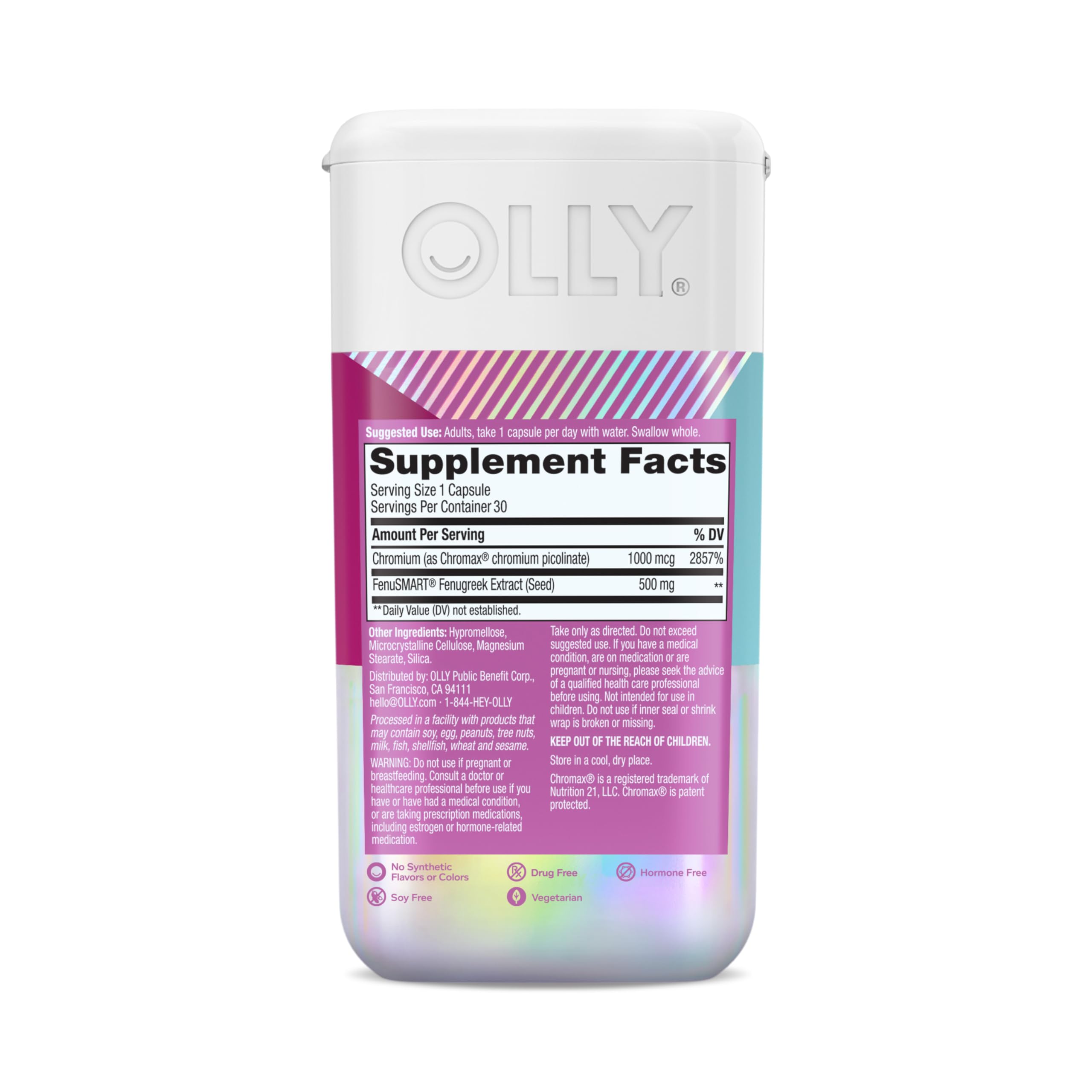 OLLY Balanced Perimeno Capsules, Supports Hormonal Balance, Mood & Metabolism During Perimenopause,* Fenugreek Extract, Chromium, 30 Day Supply - 30 Count OLLYAu supplements