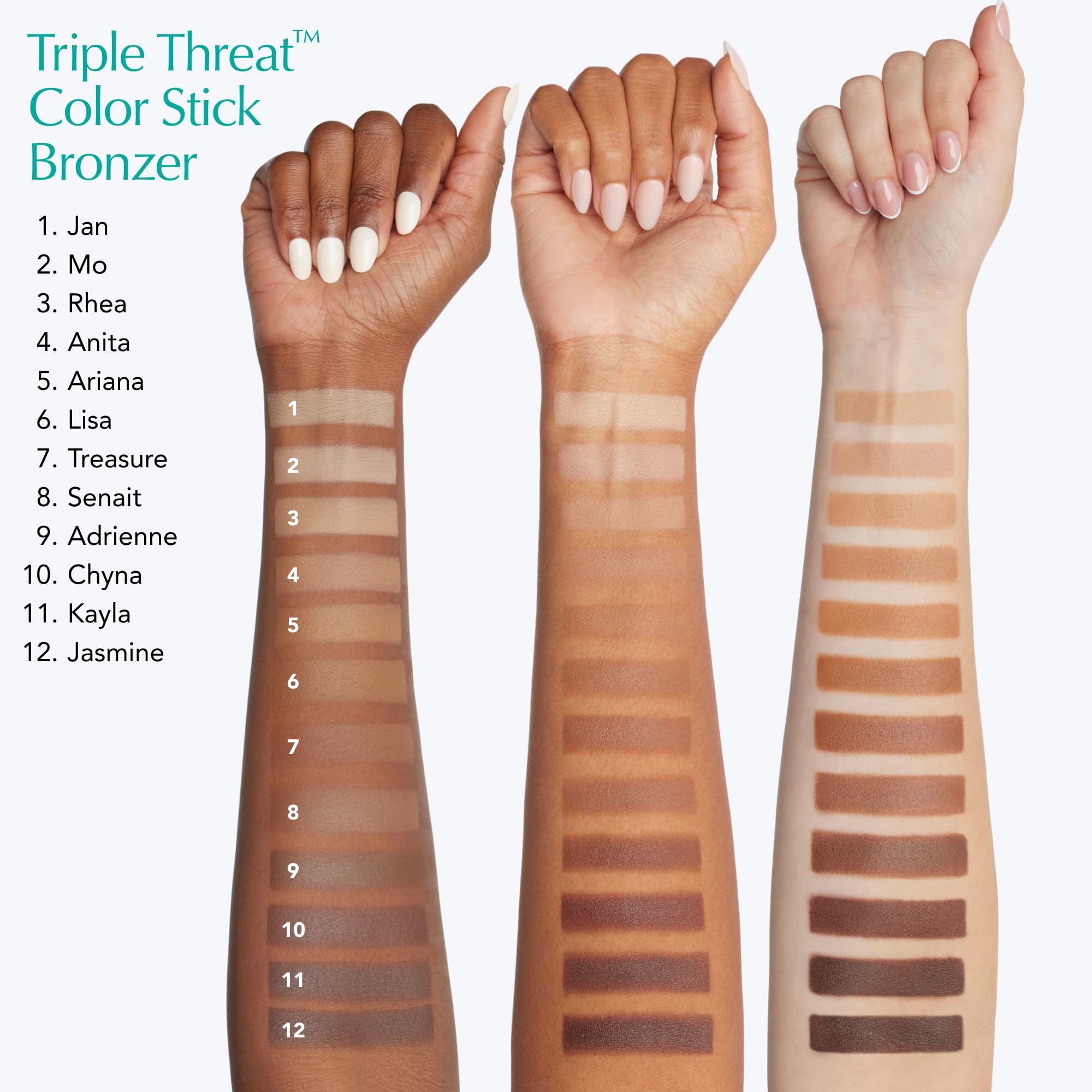 Thrive Causemetics Triple Threat Color Stick: Cream Bronzer & Contour Stick with Vitamin E, Evening Primrose Oil, Waterproof Smudge Proof Face Makeup, Anita (Light Medium Neutral) Thrive CausemeticsAu supplements
