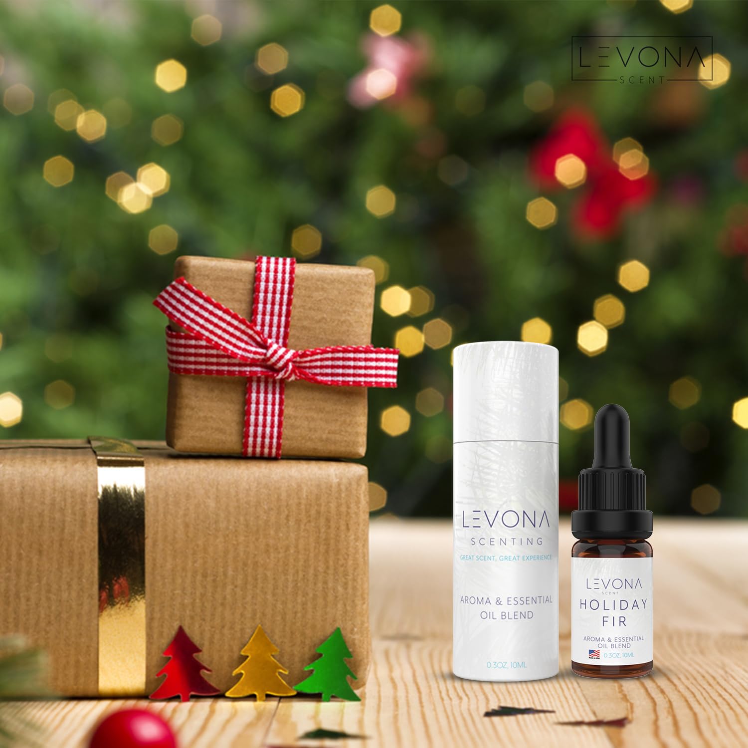 Levona Scent Christmas Essential Oils for Diffuser: Holiday Fir Essential Oil for Diffusers for Home LEVONA SCENTAu supplements
