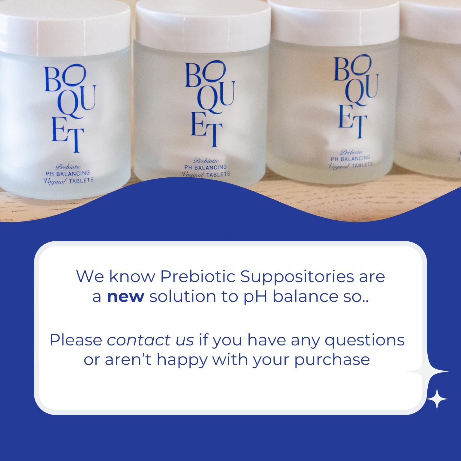 Boquet Vaginal Prebiotic Suppository- Relieve Odor, Prevent Bacterial Vaginosis, Balance pH BoquetAu supplements